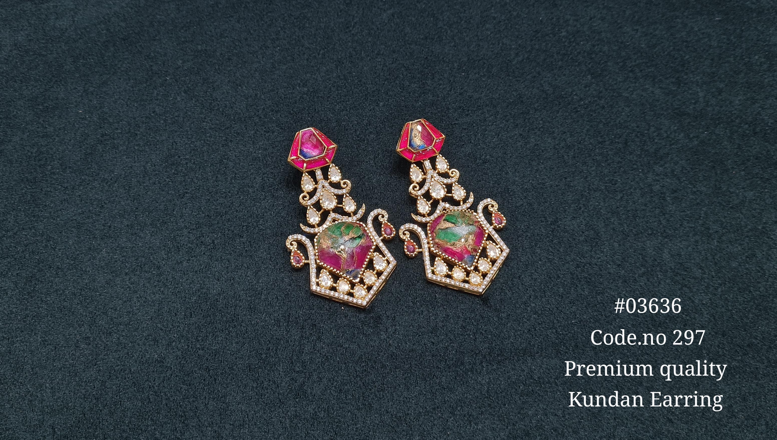 Kundan Earrings 03636