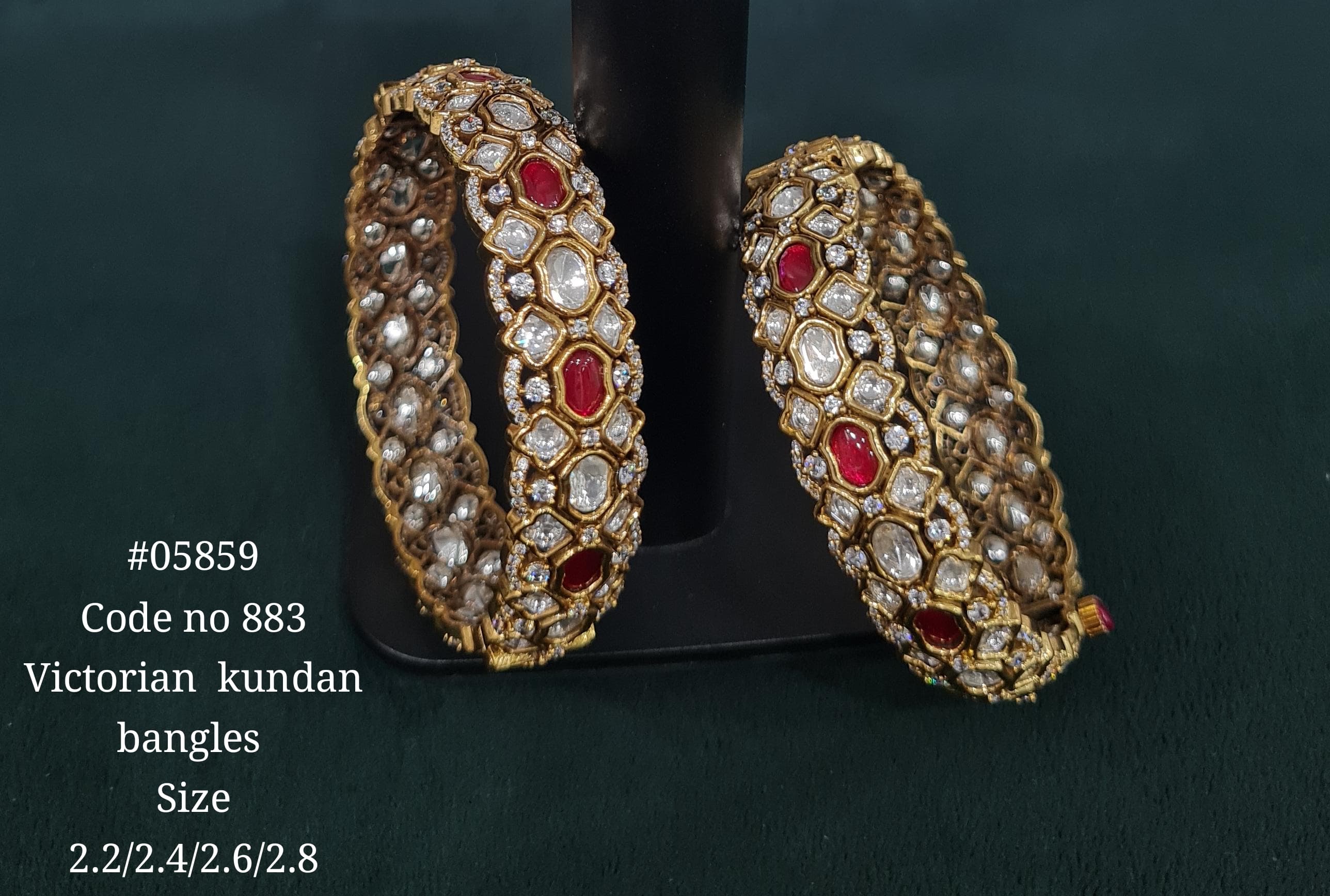 Kundan Bangles 05859