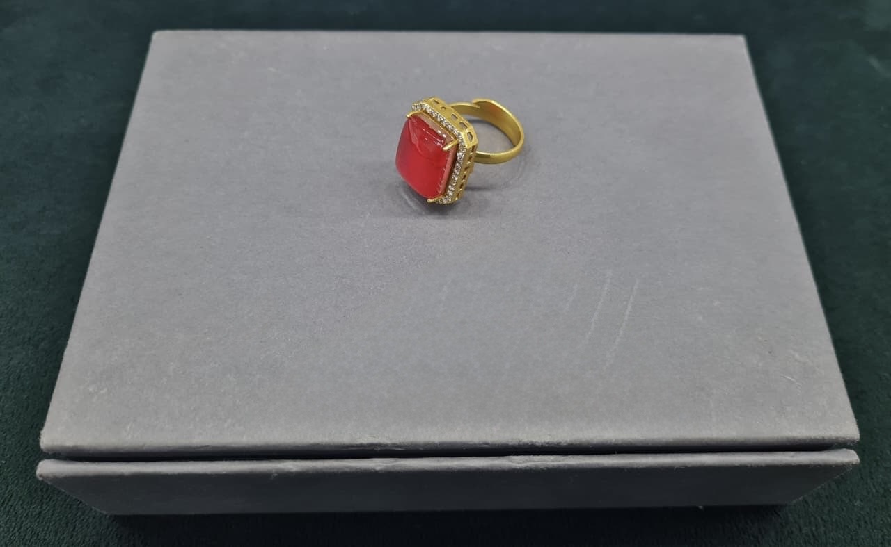 Kundan finger Ring 00261