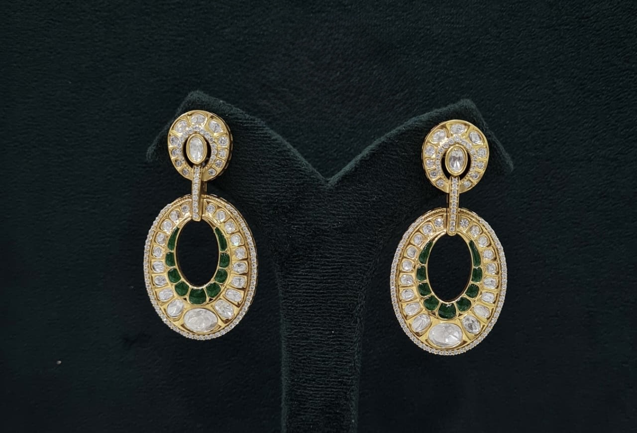 Kundan Earrings 07601 - 4