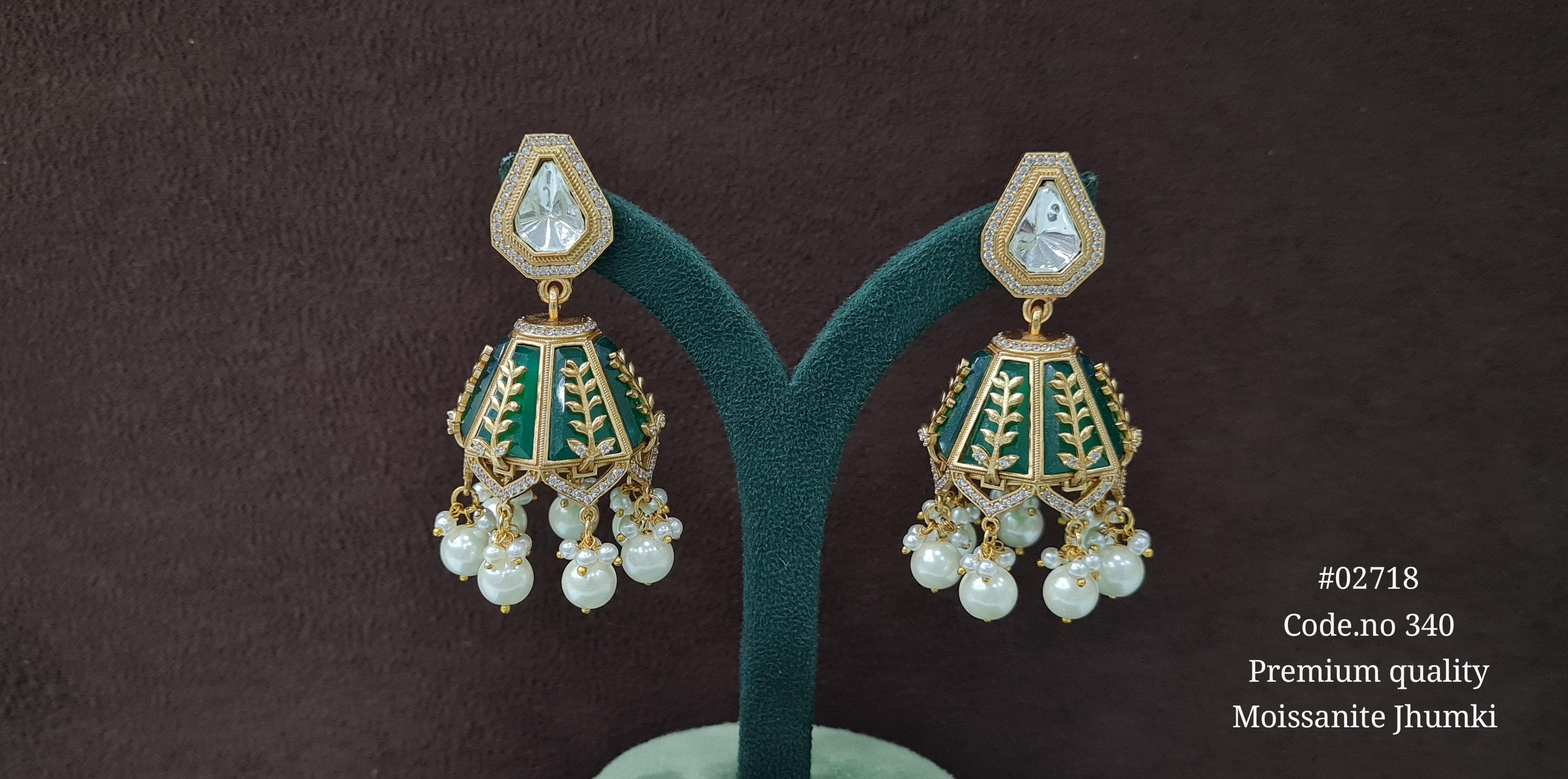 Kundan Jhumka 02718 - 5