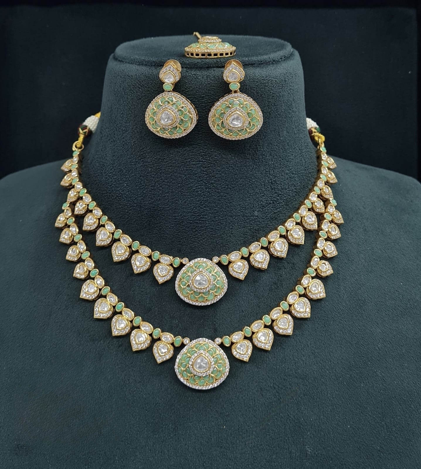 Kundan Necklace 06698 - 4