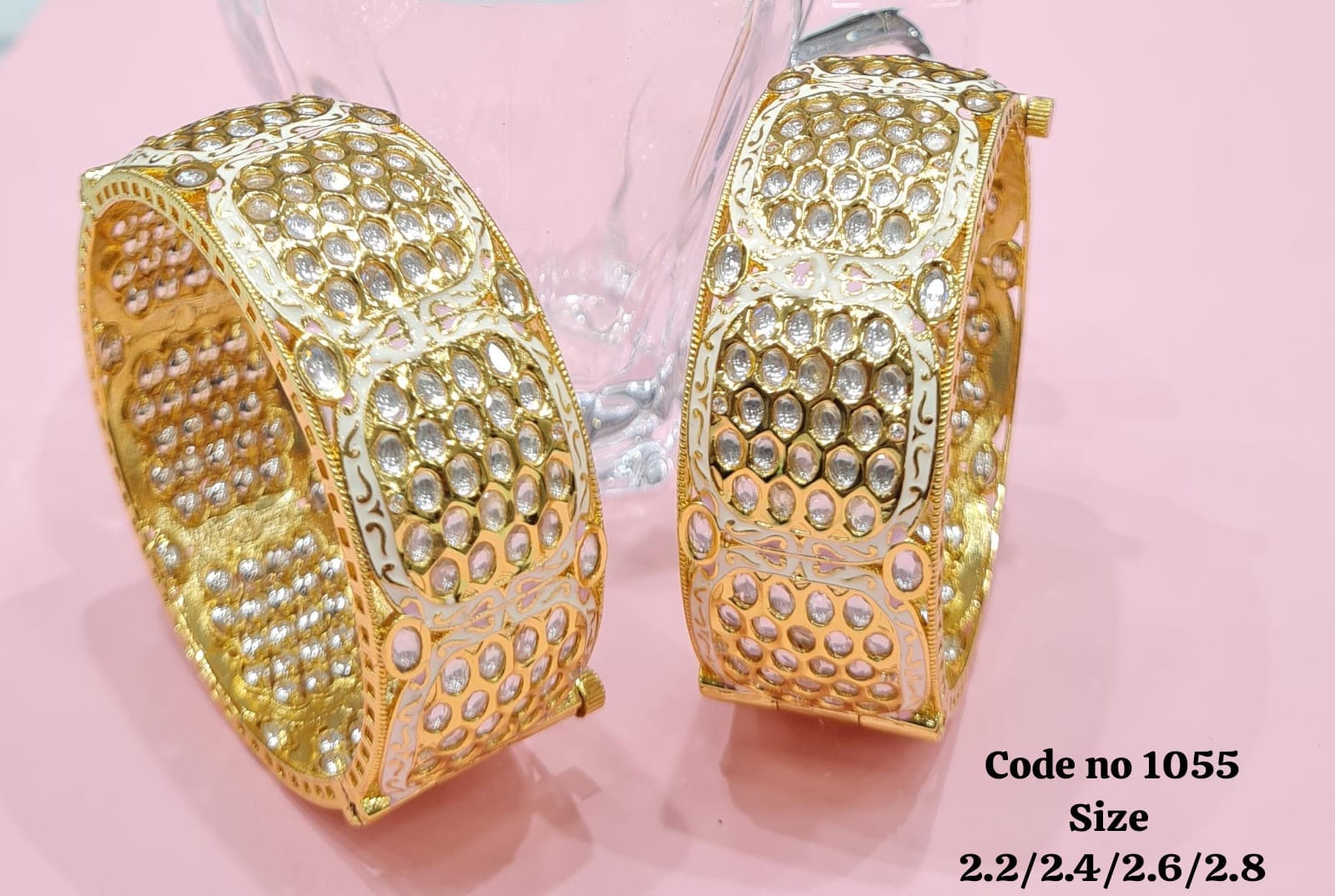 Kundan bangles 00930