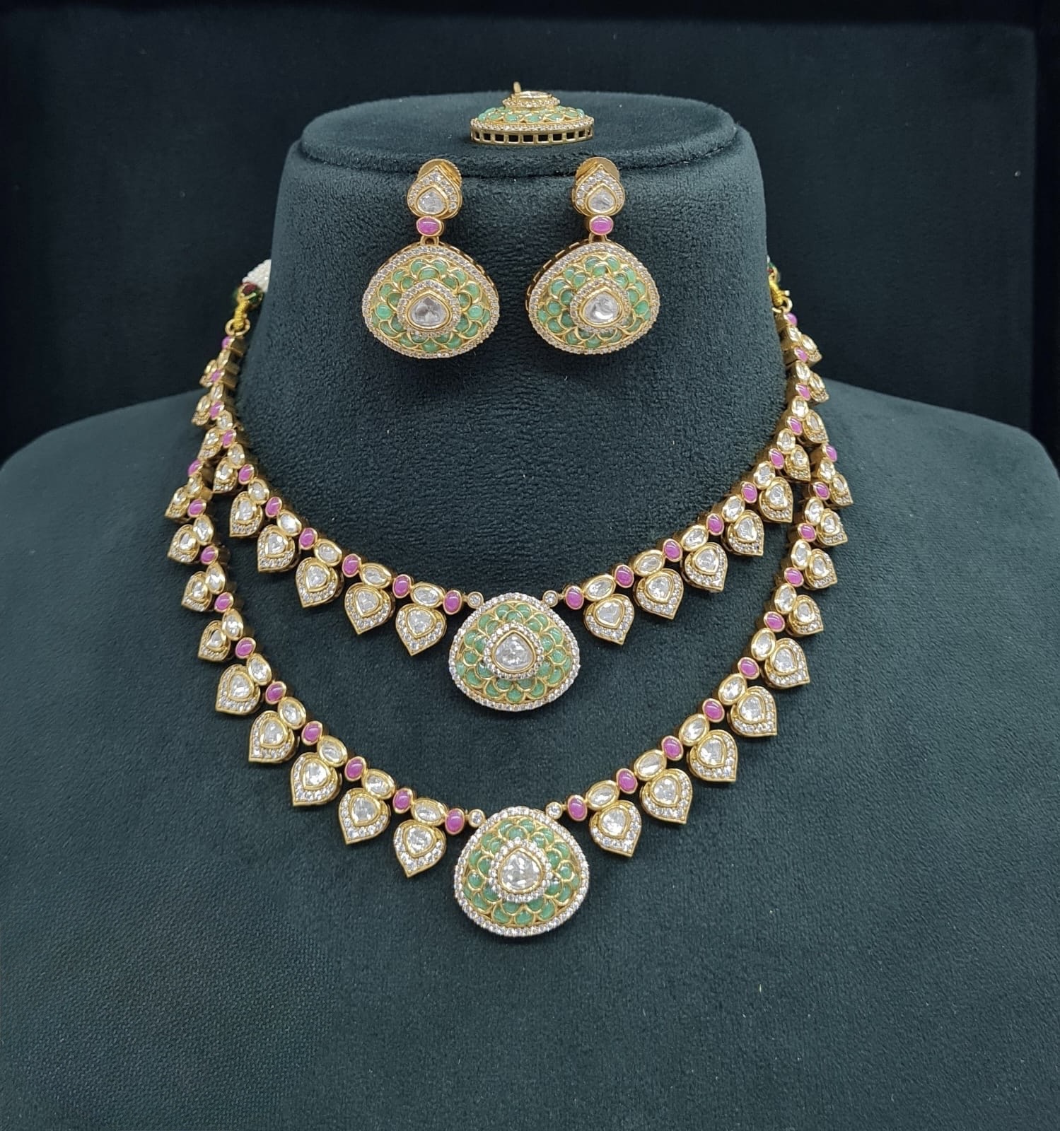 Kundan Necklace 06698 - 7