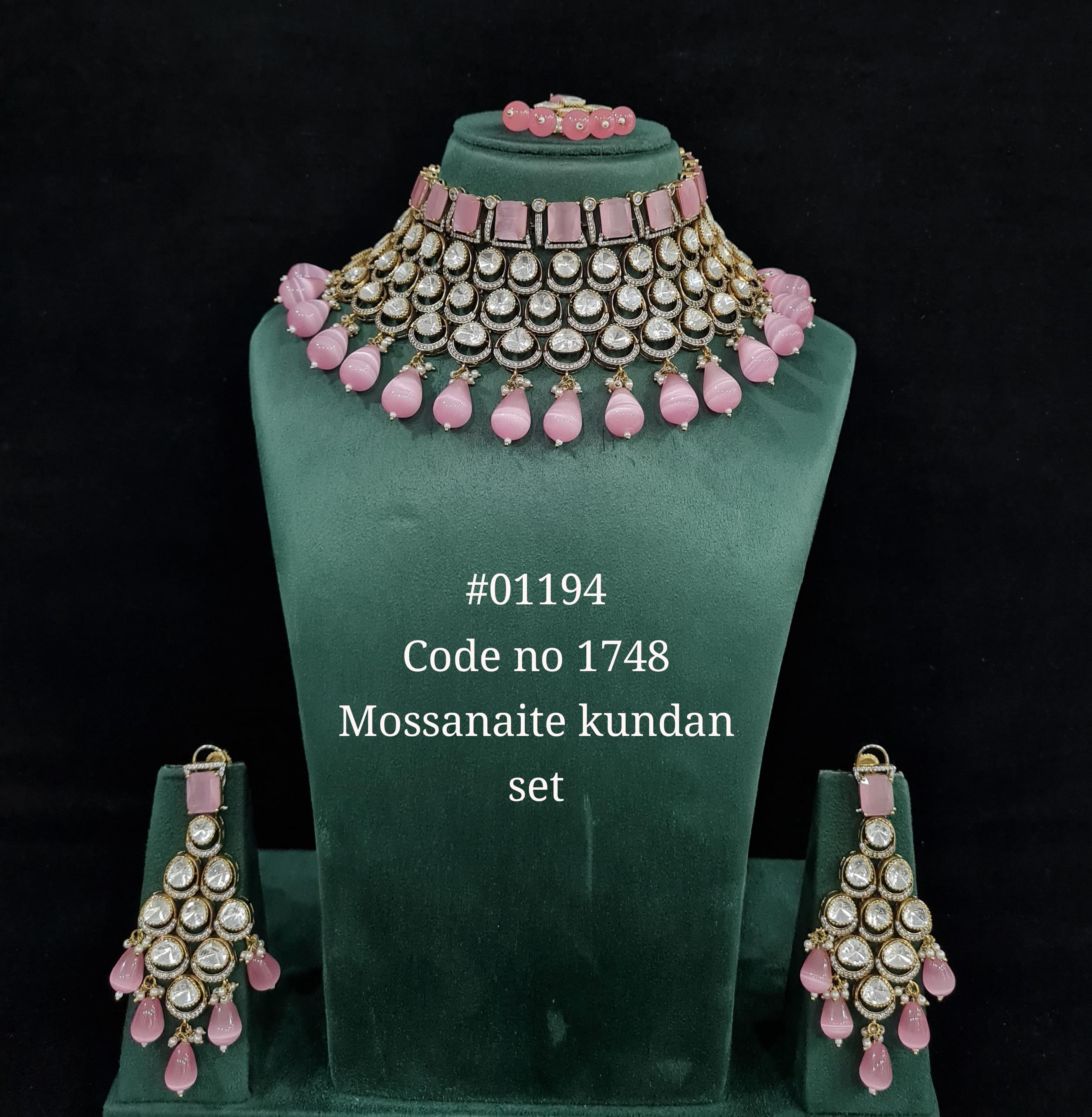 Kundan necklace 01194 - 6