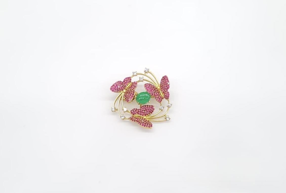 Cz Brooch 10571 - 19