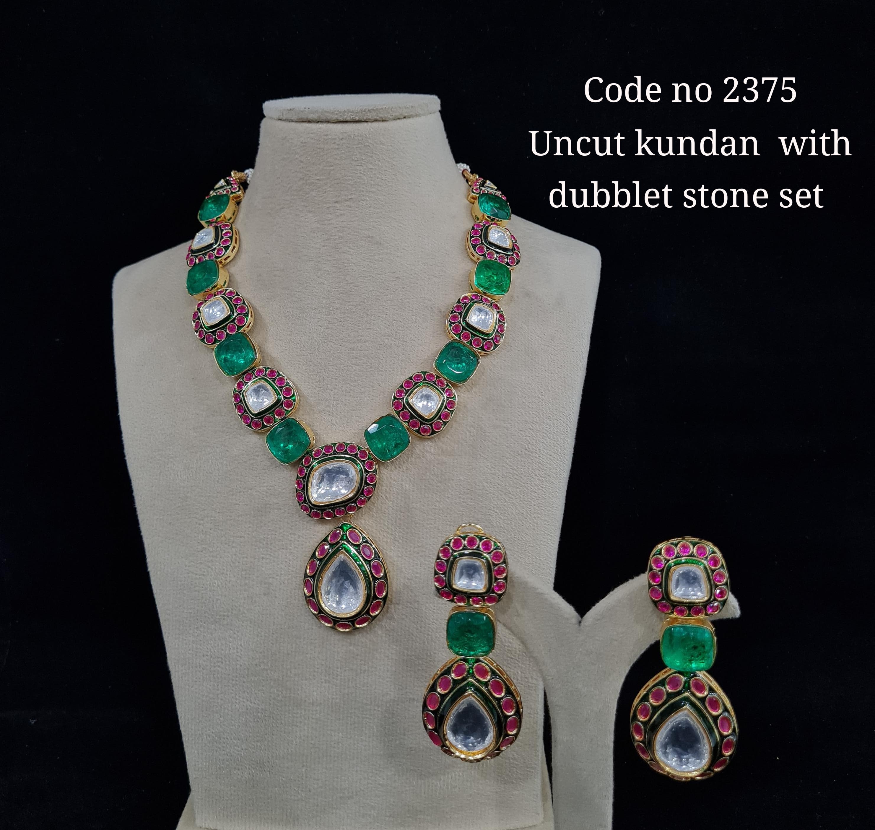 Kundan long set 00771