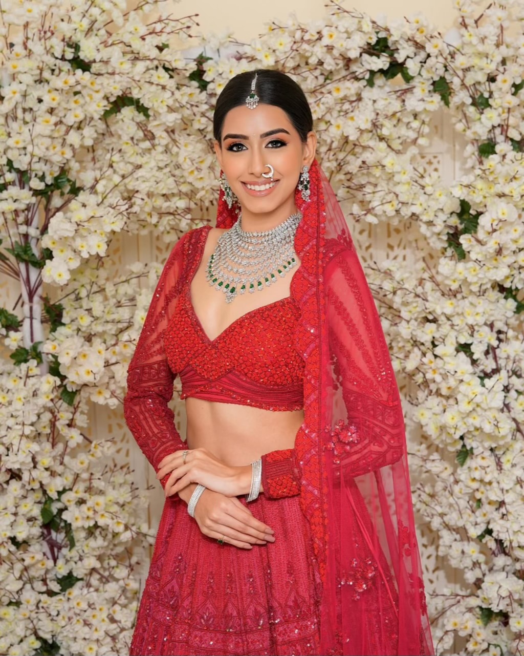 Cz Bride Necklace 01768 - 4