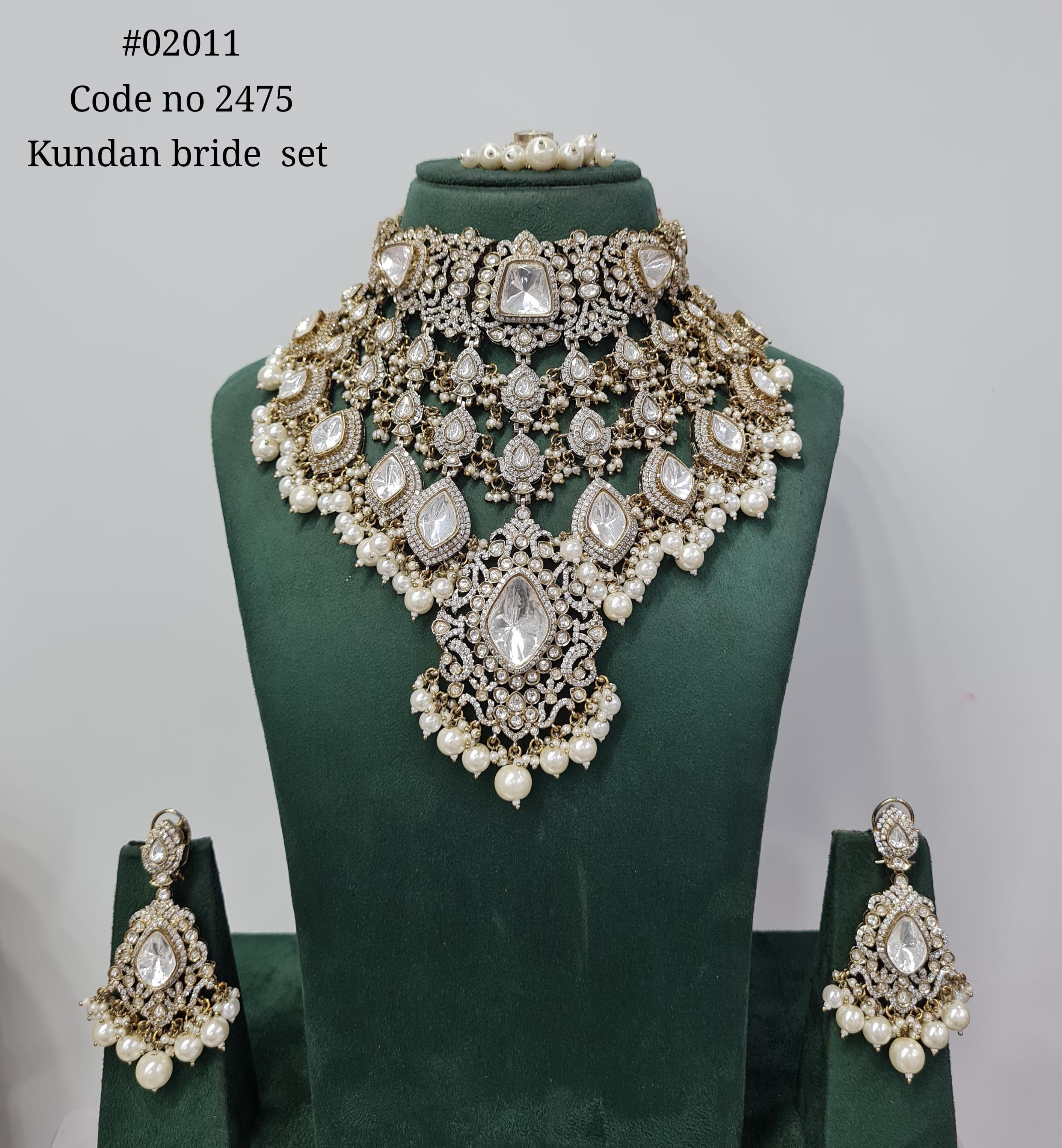 Kundan bride set 02011 - 8