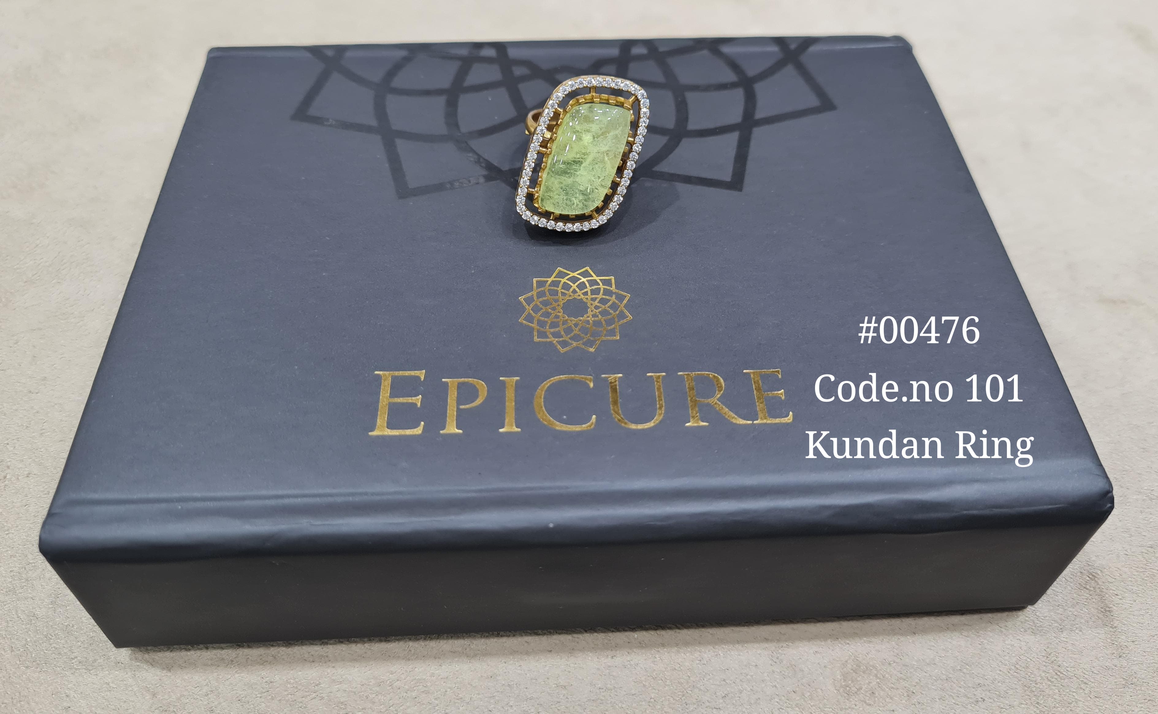 Kundan fingerring 00476 - 7