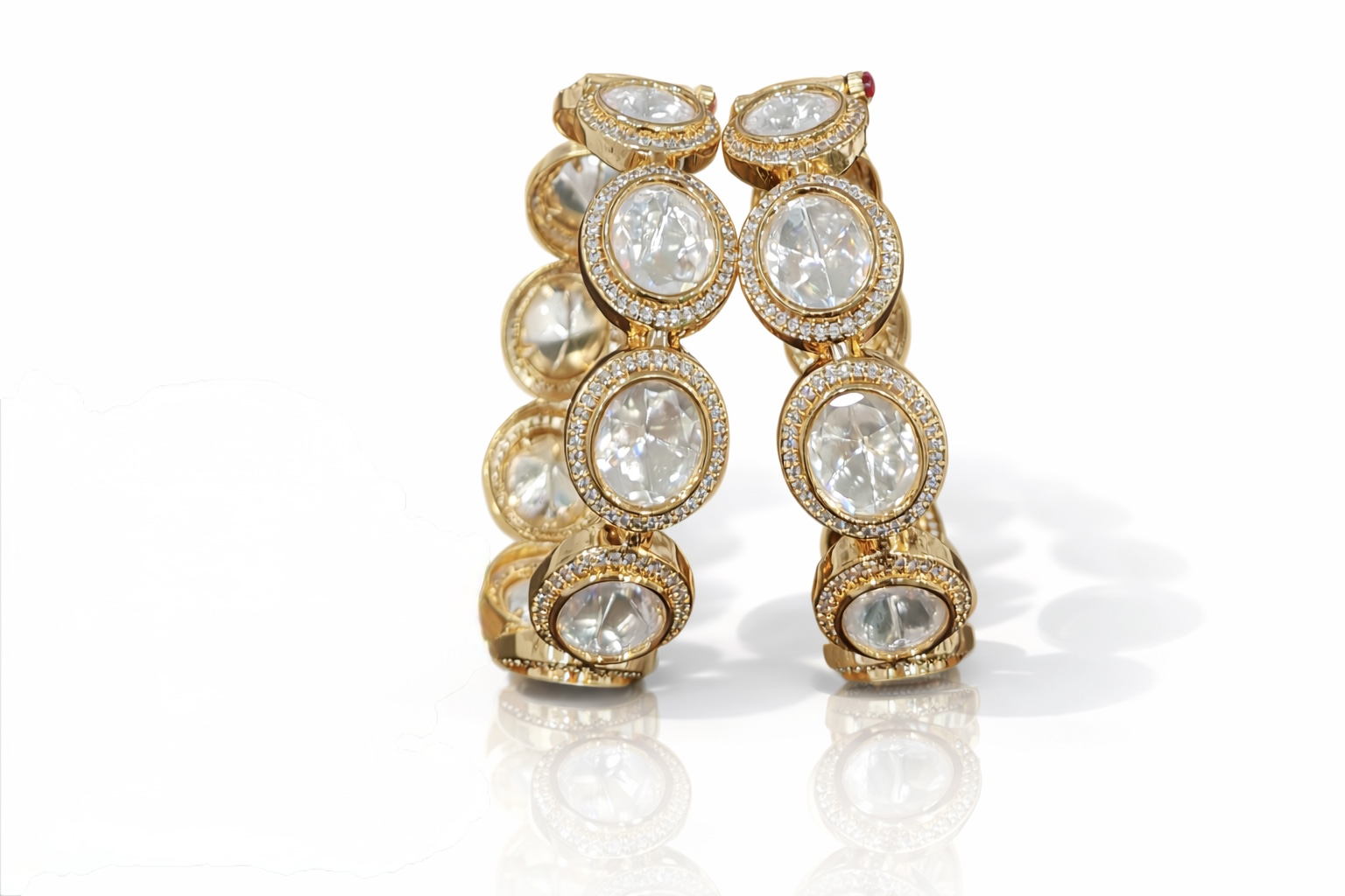 Kundan bangles 00722