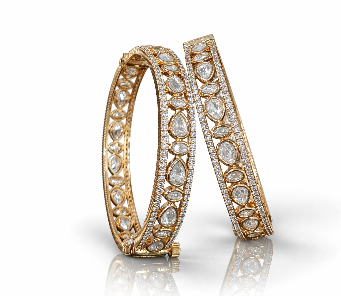 Kundan bangles 00854