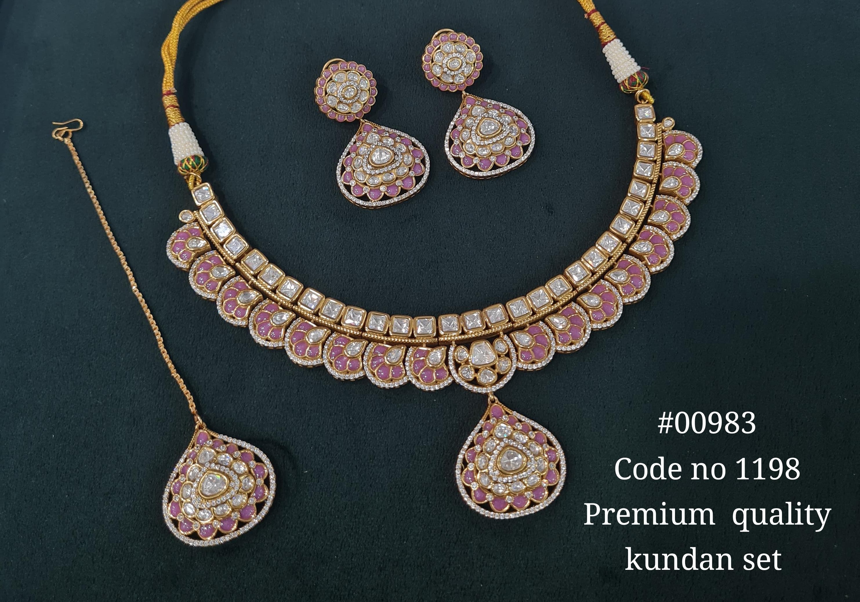 Kundan Necklace 00983 - 10