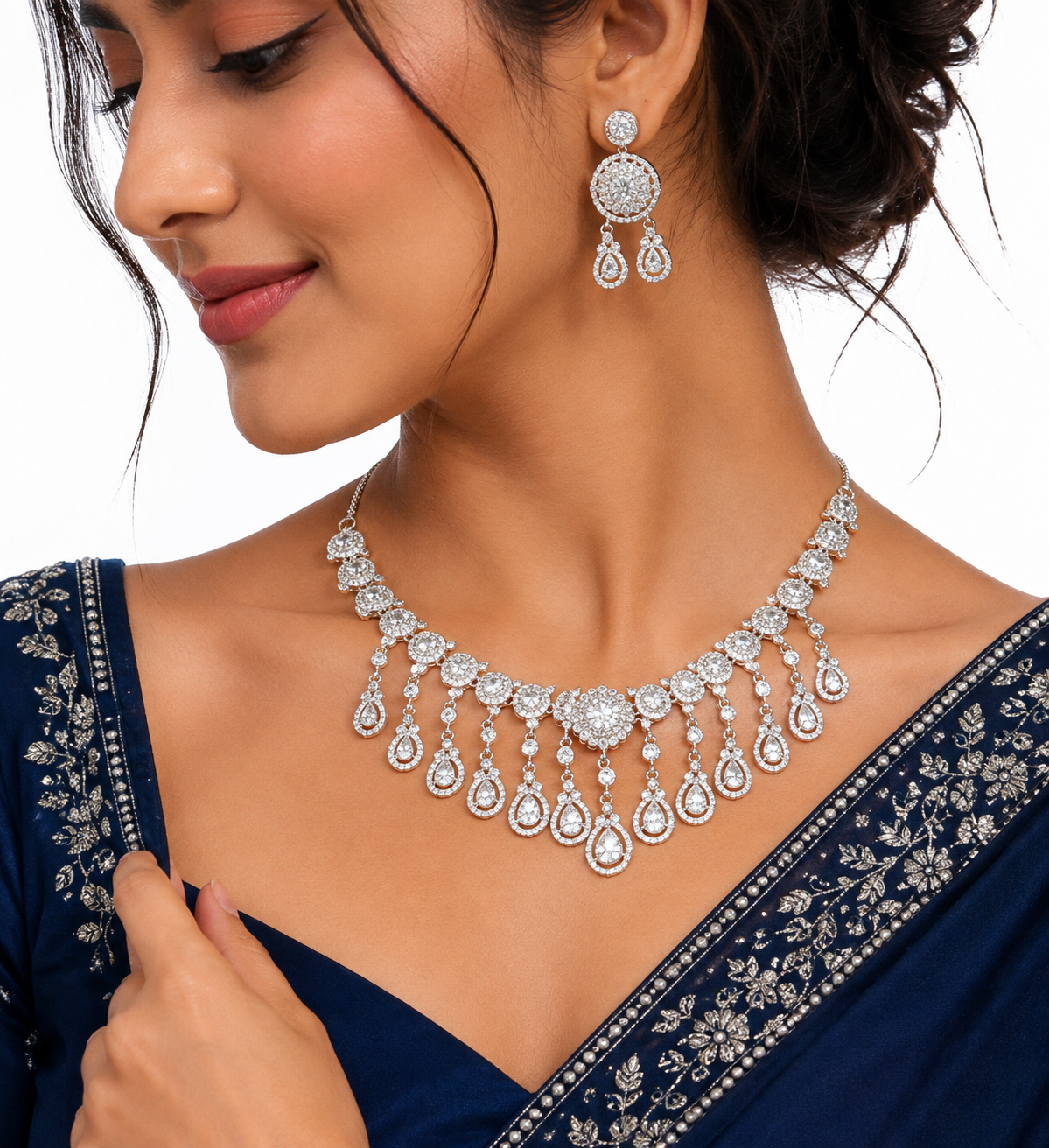 Cz Necklace 10994 - 8