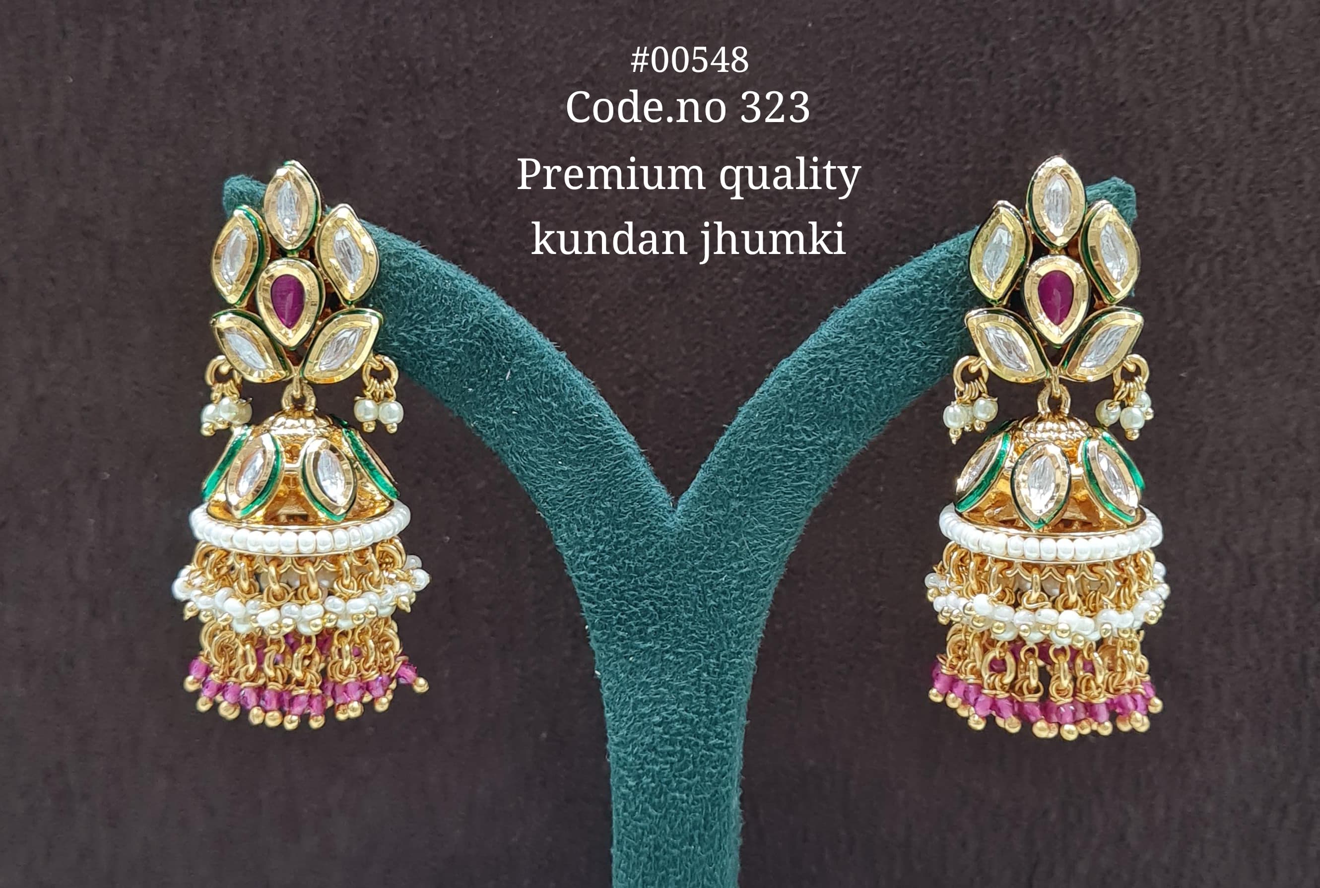 Kundan Jhumka 00548 - 3
