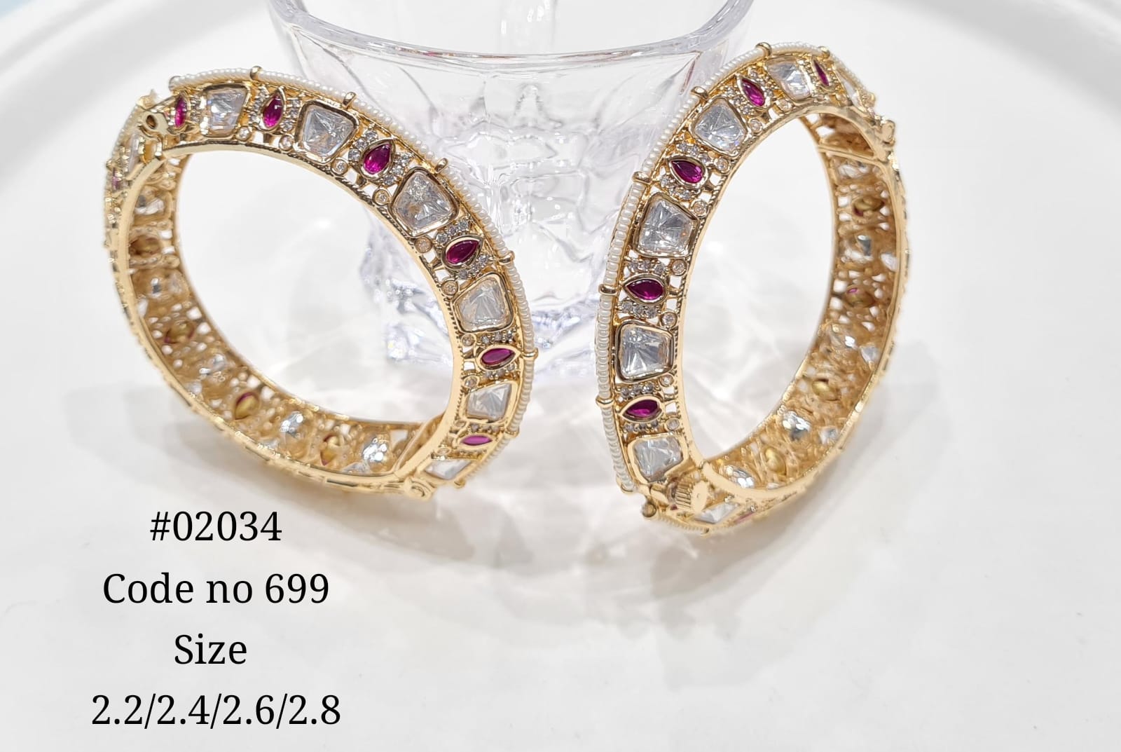 Kundan Bangles 02034
