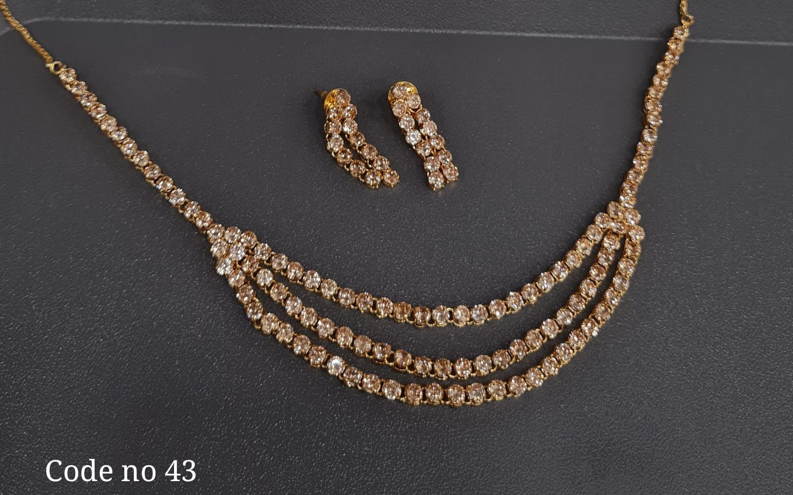 Cz Necklace 03954 - 5