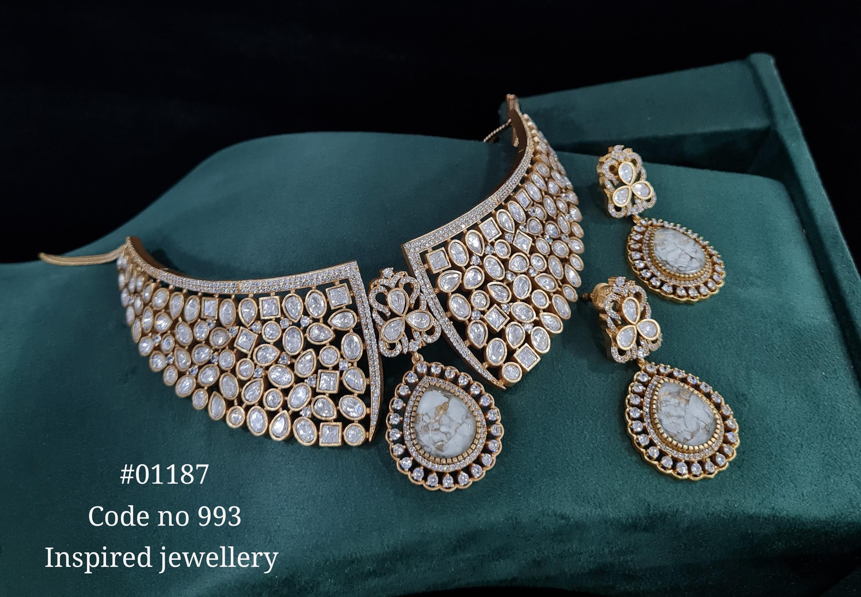 Kundan Necklace 01187 - 5