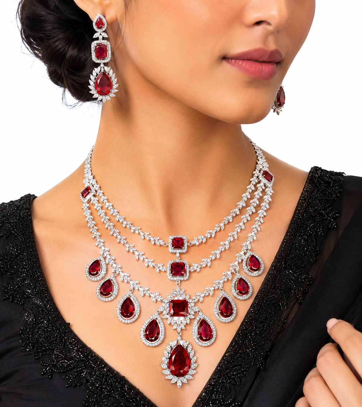 Cz Necklace 10971 - 10