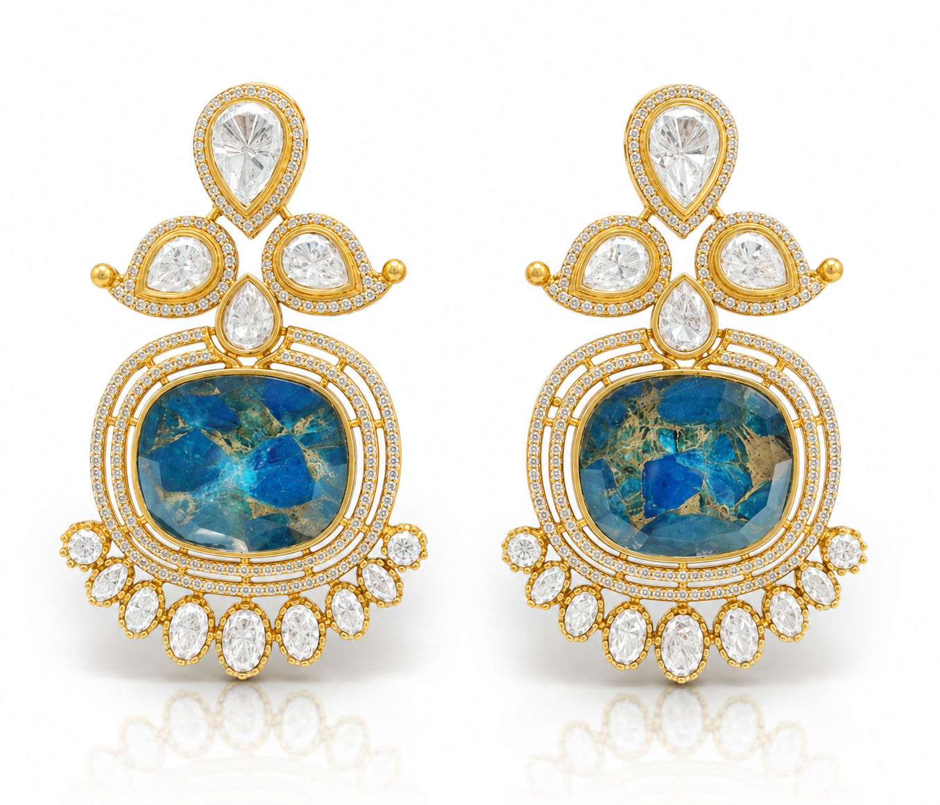 kundan earrings 01037 - 7