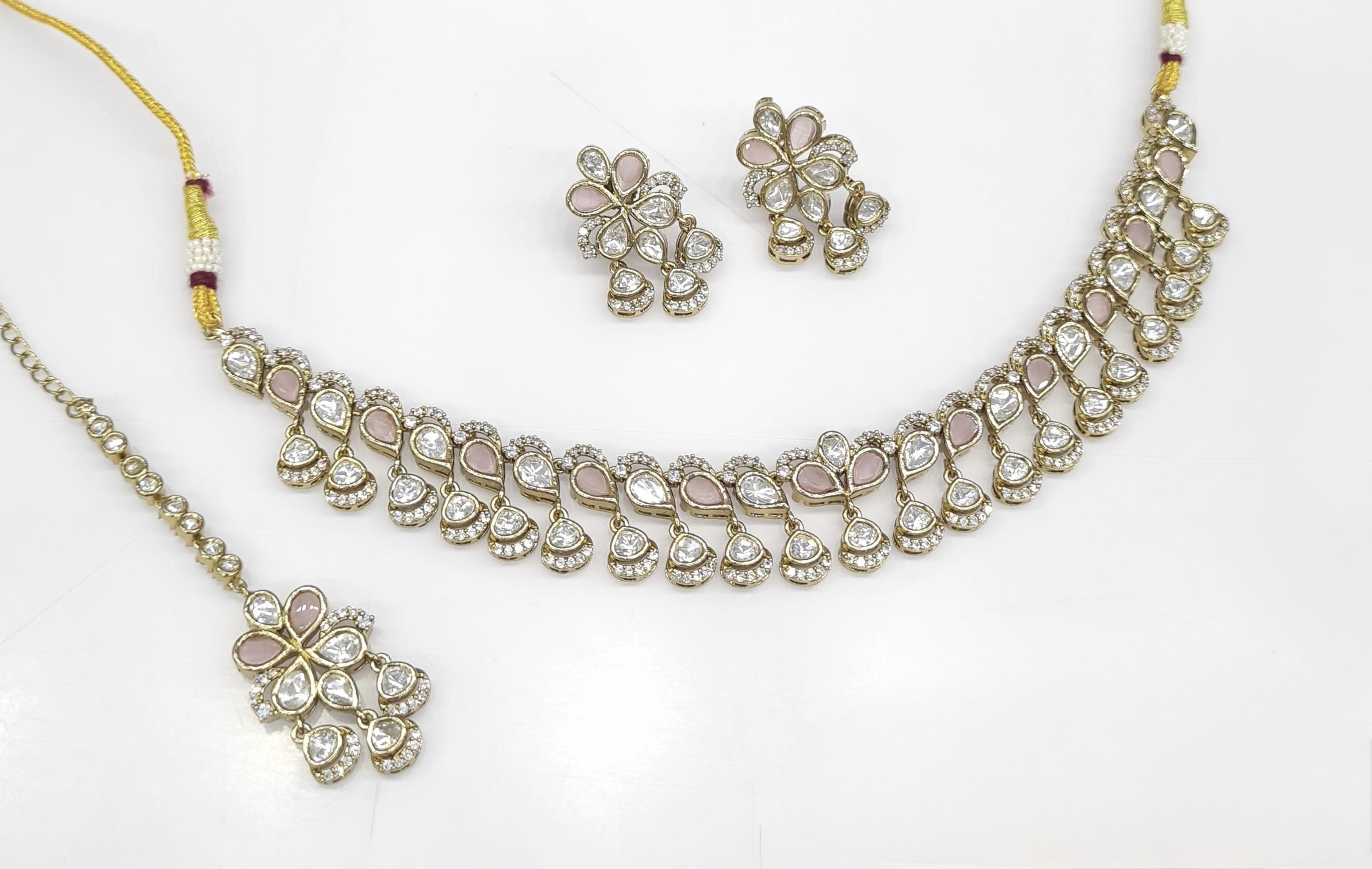 Kundan Necklace 07448 - 5