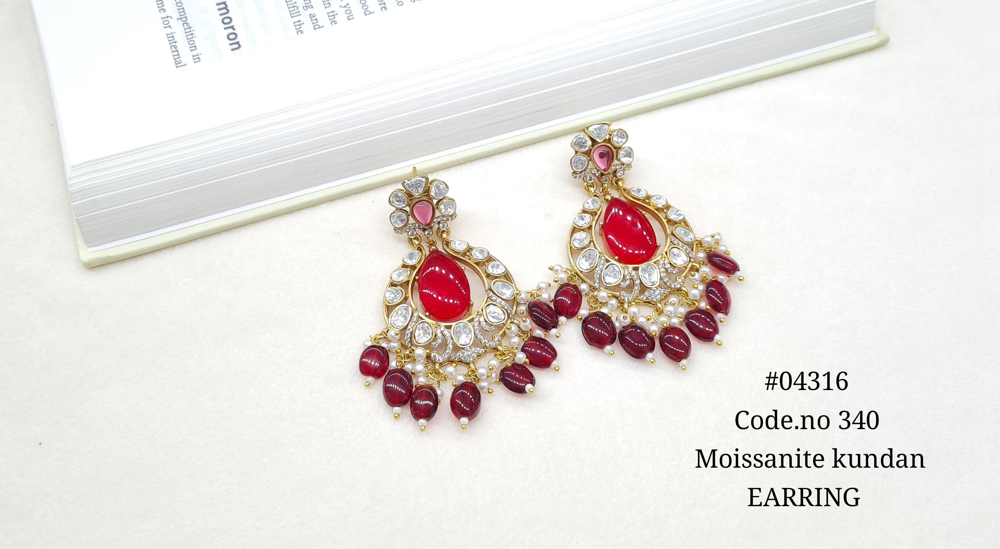 Kundan Earring 04316 - 3