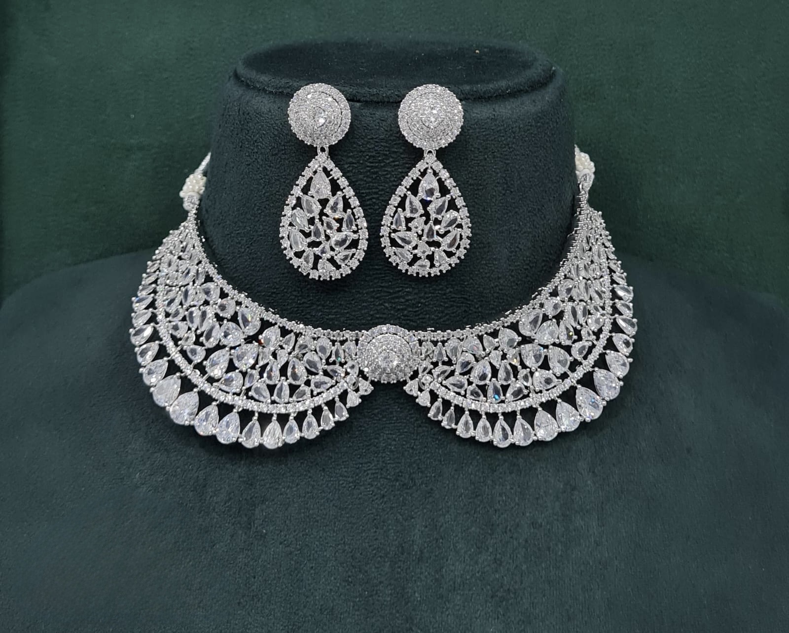 Cz Collar Necklace 10002 - 2
