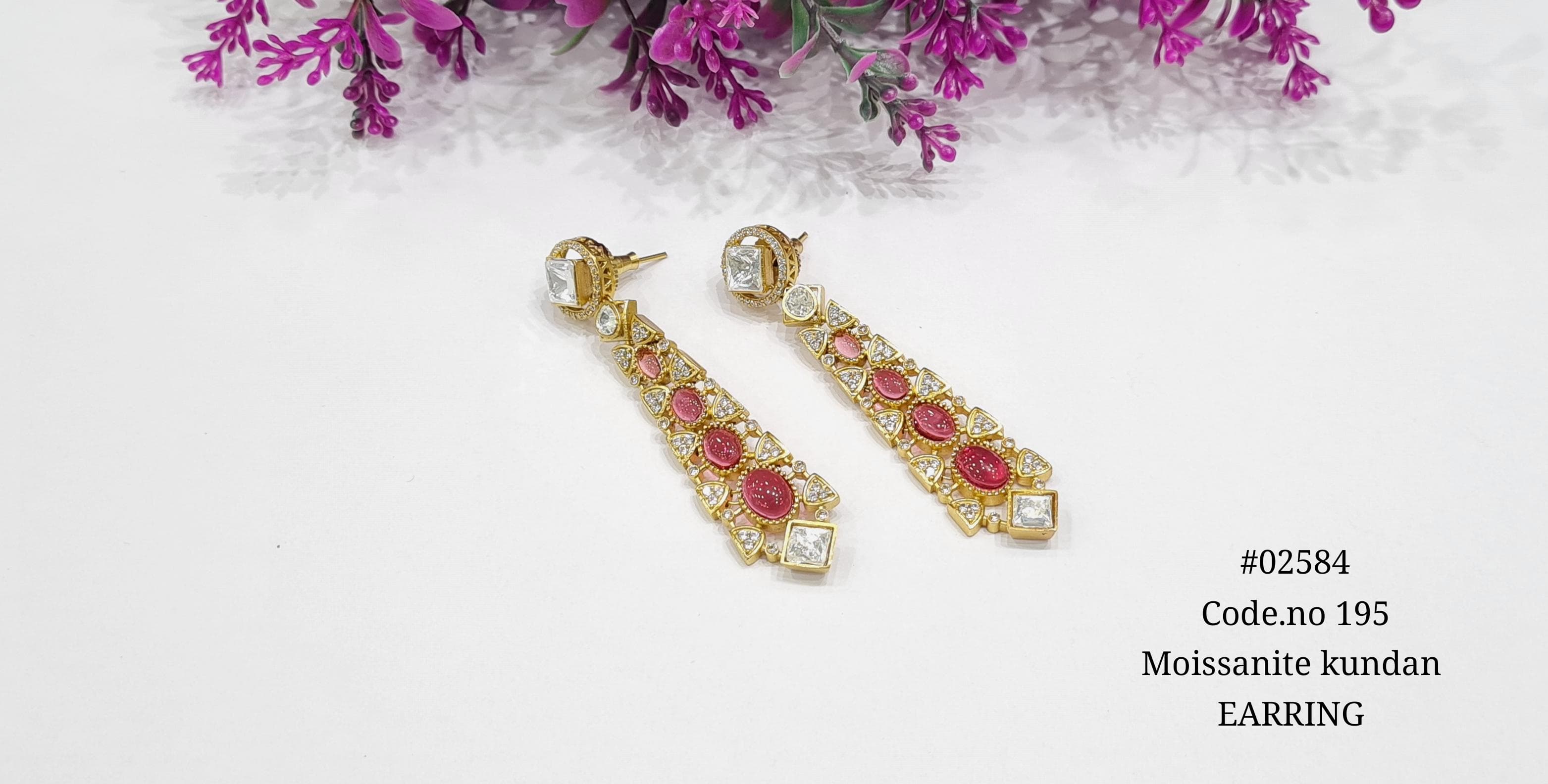 Kundan Earrings 02584 - 4