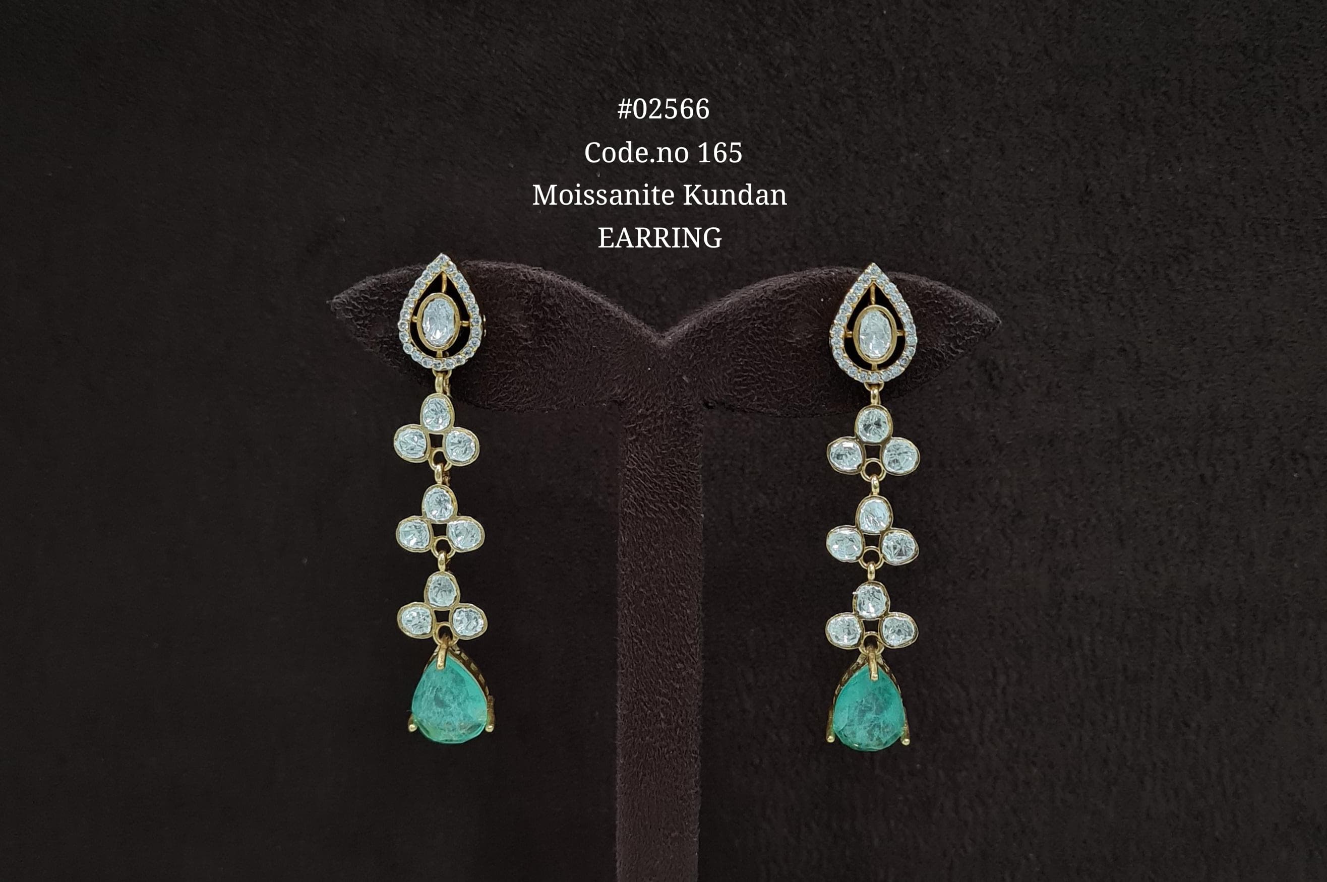 Kundan earrings 02566 - 4
