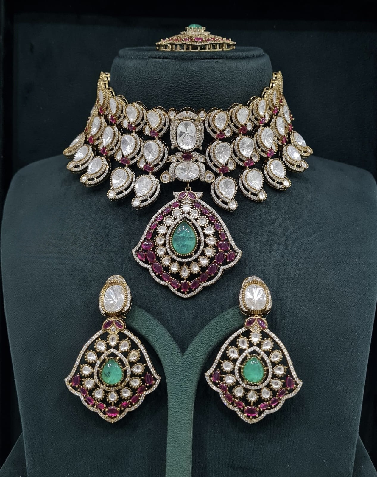 Moissanite Bride Set 06745 - 3