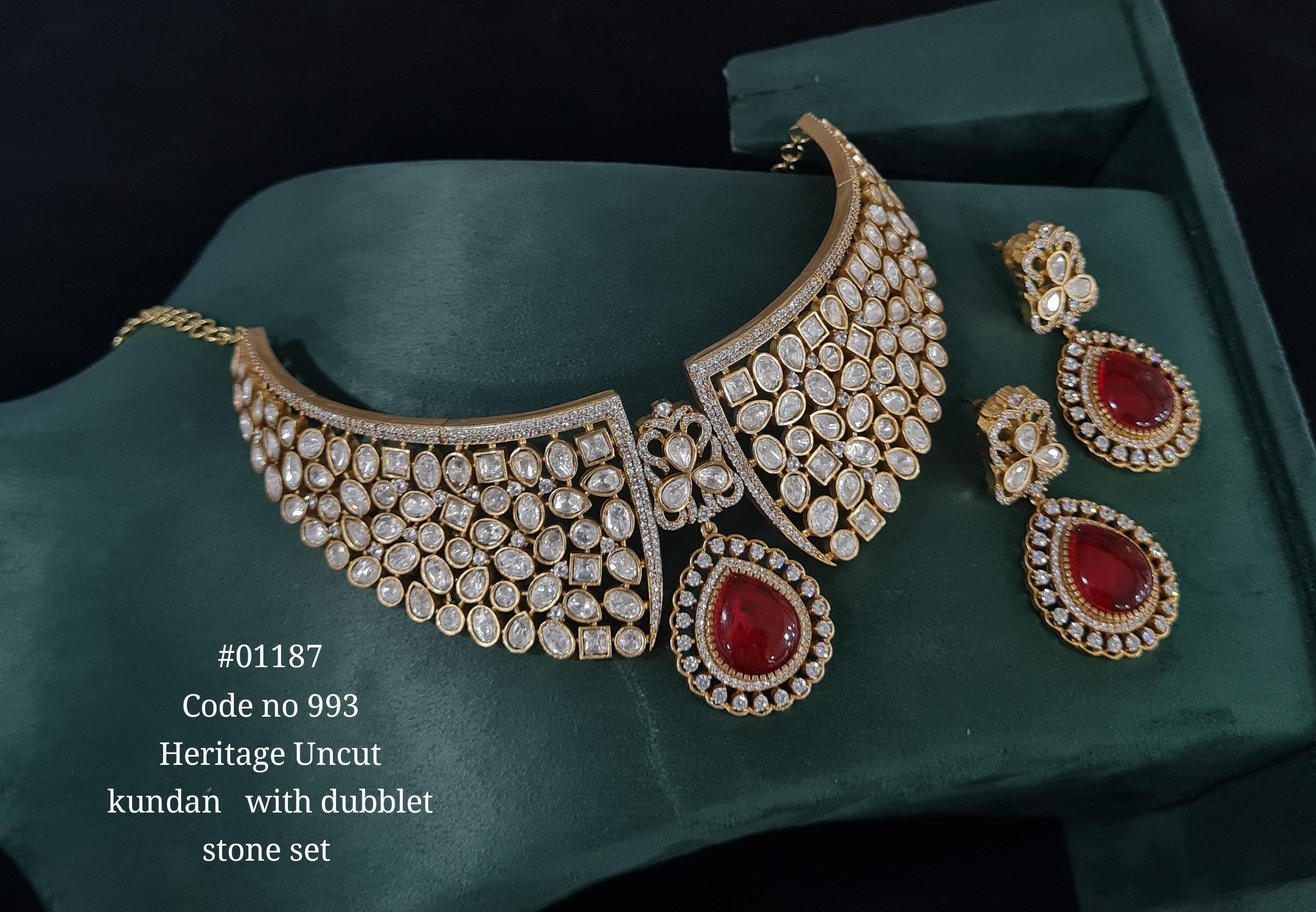 Kundan Necklace 01187 - 8