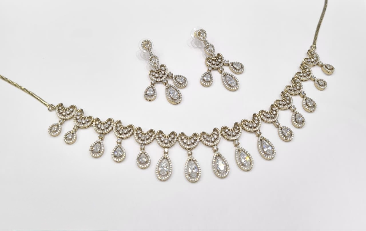 Cz Necklace 11114 - 14