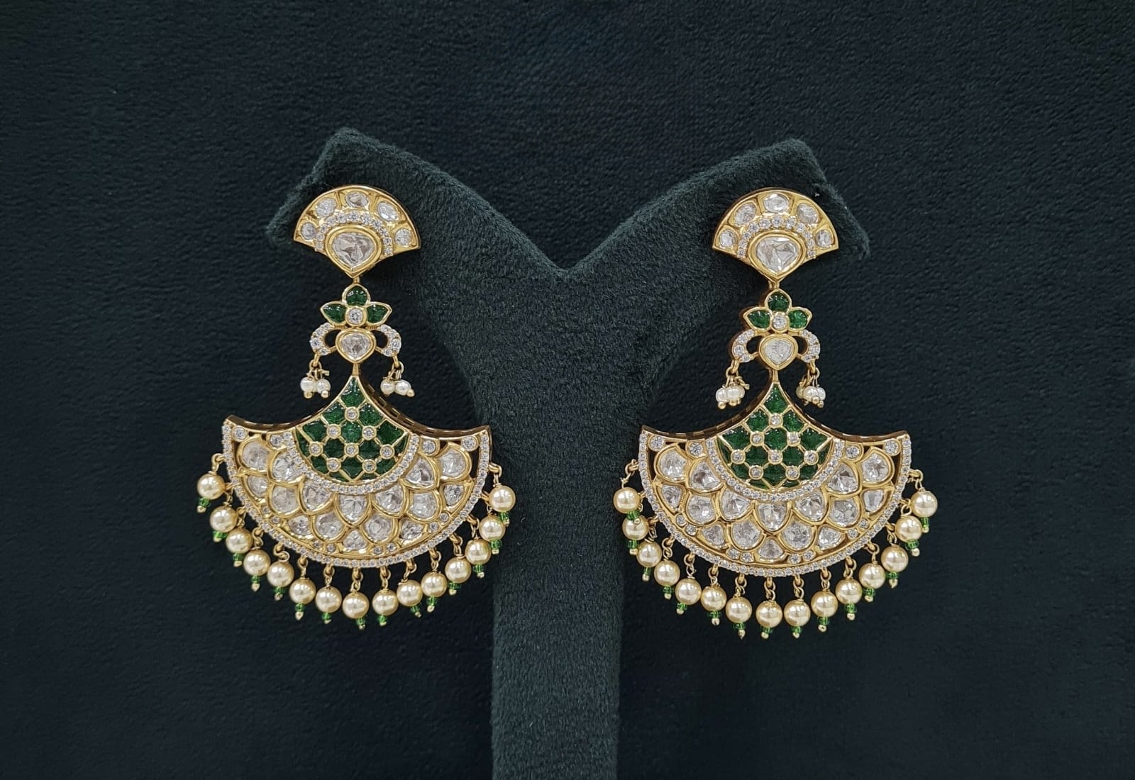 Kundan Earrings 07602 - 7