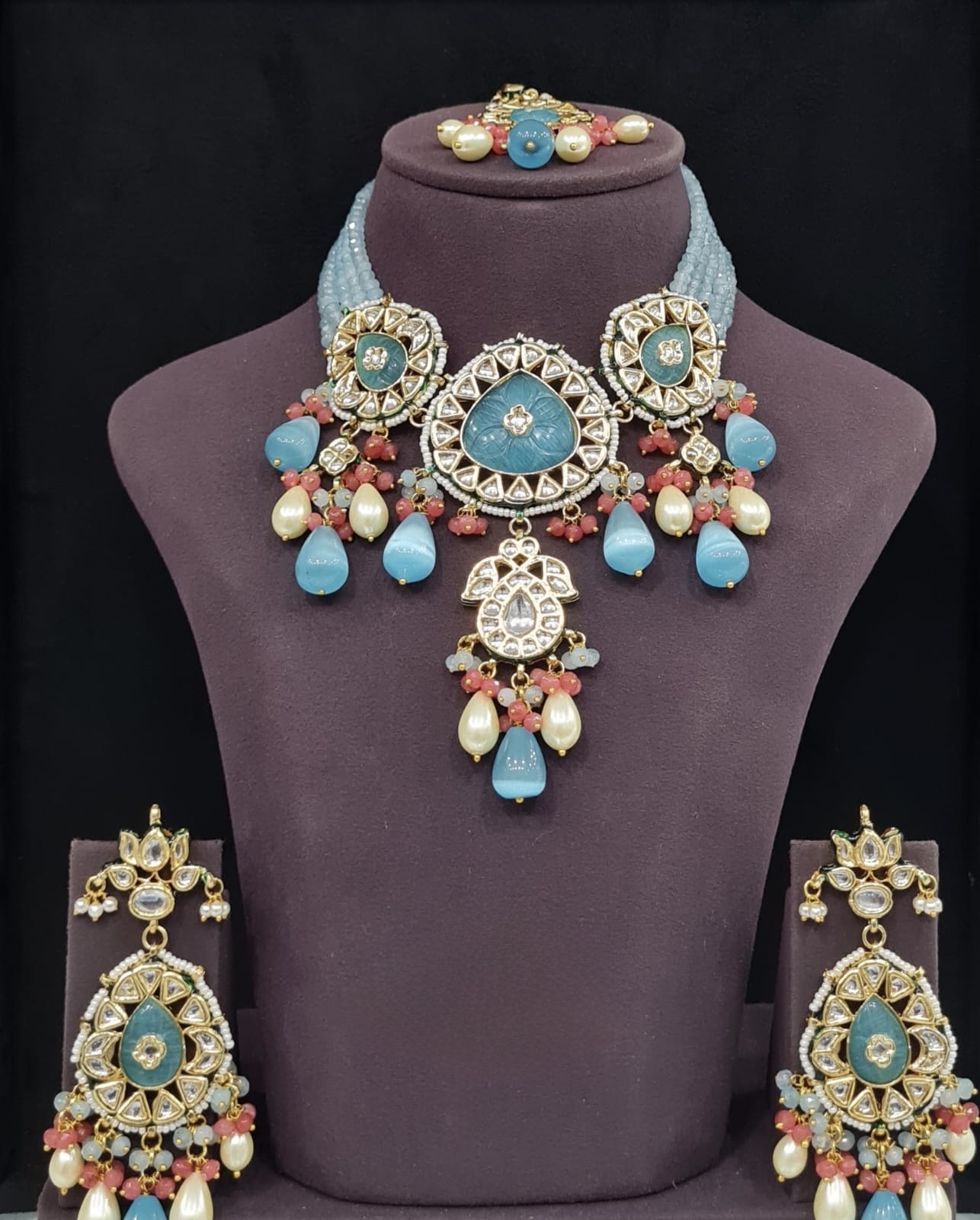 Meenakari Necklace 10707 - 7