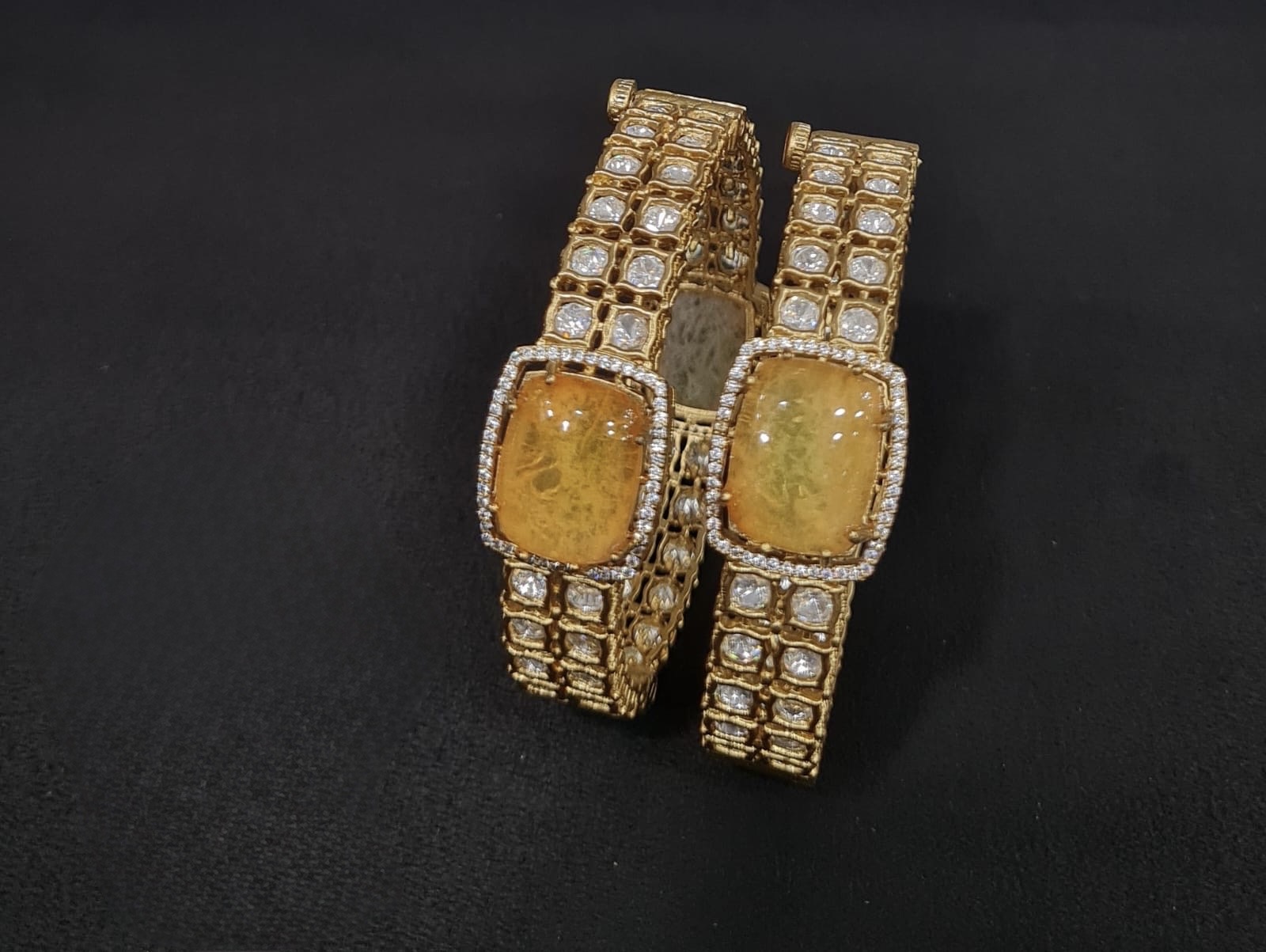 Kundan bangles 00133 - 5