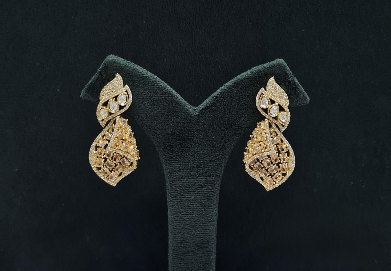 Kundan Earrings 08203 - 4