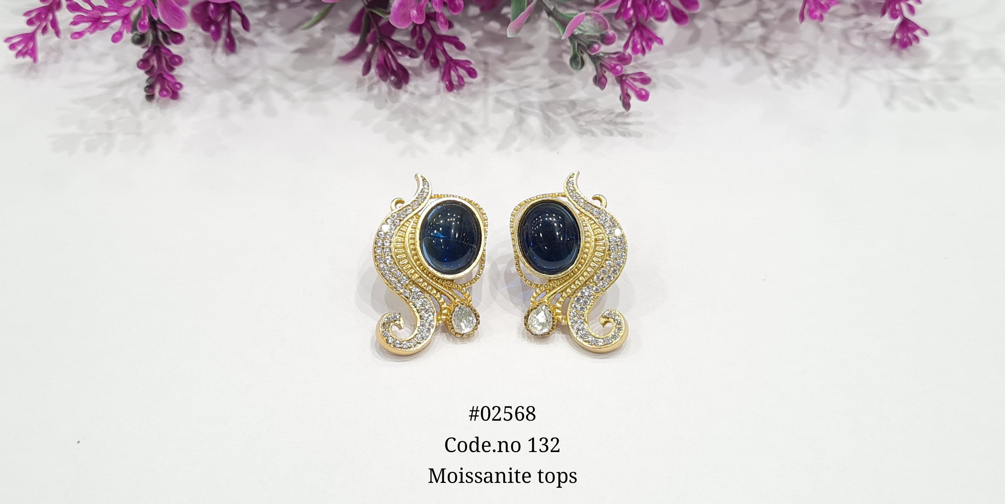 Kundan earrings 02568 - 8