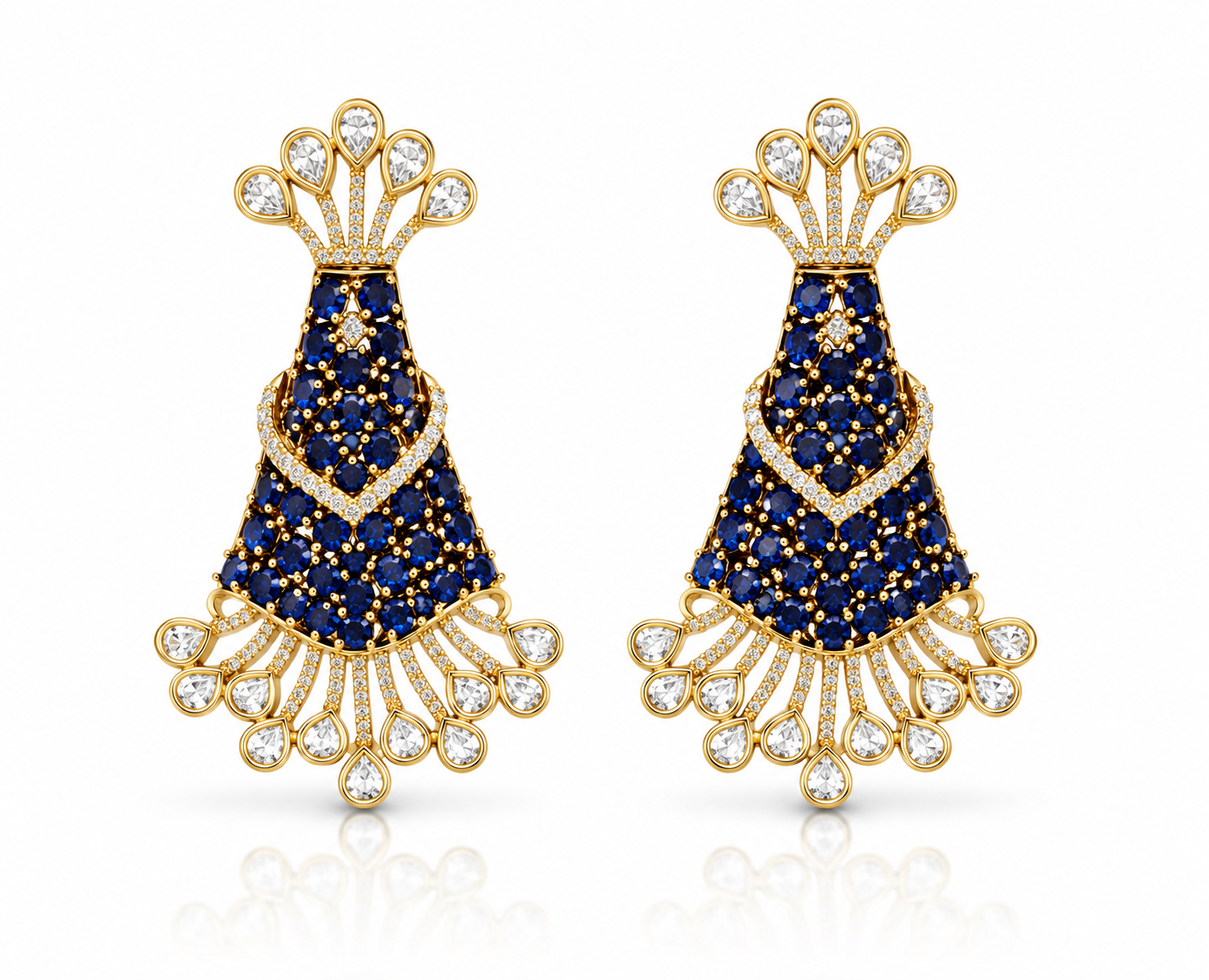 Kundan Earrings 08205 - 7