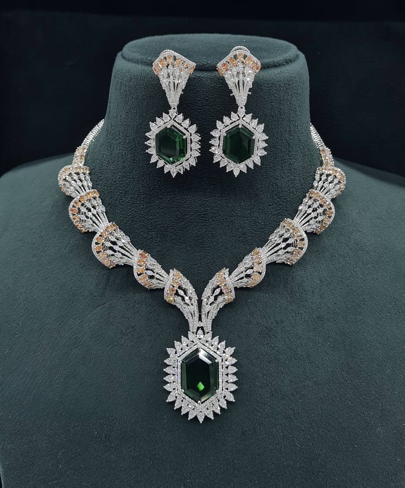 Cz Necklace 06095 - 6