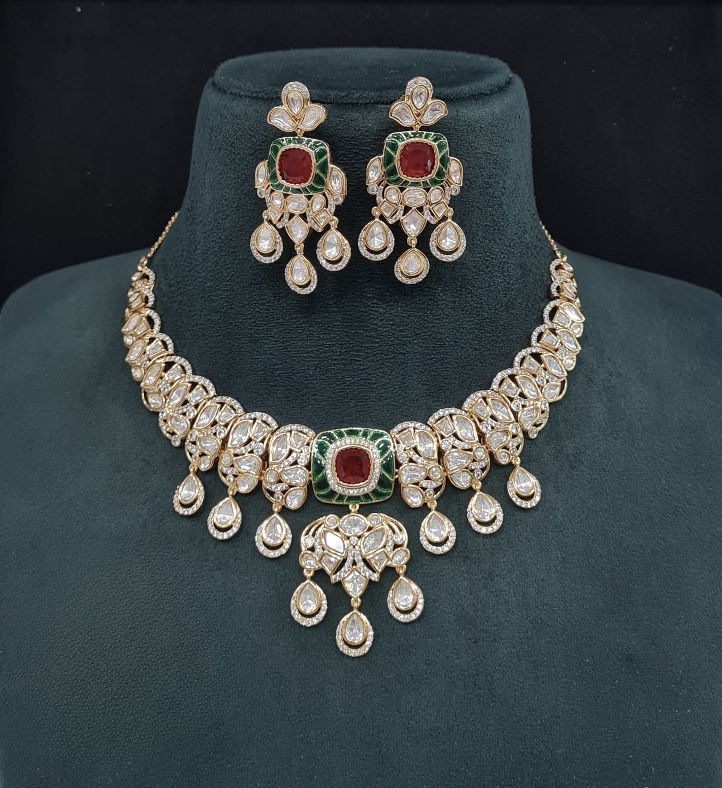 Kundan Necklace 09548 - 3