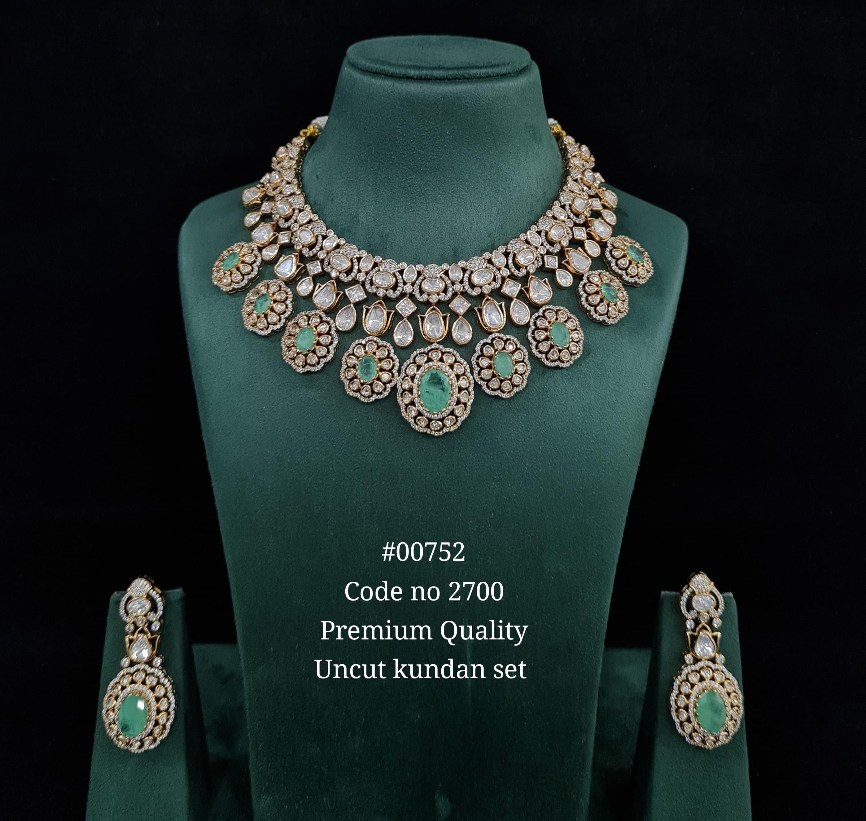 Kundan necklace 00752 - 3