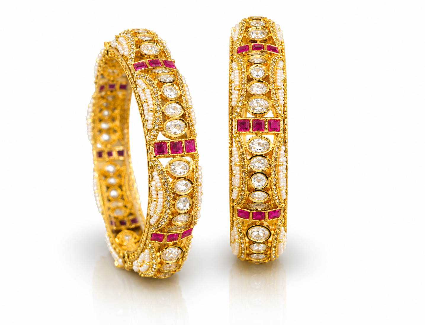 Kundan Bangles 06025 - 6