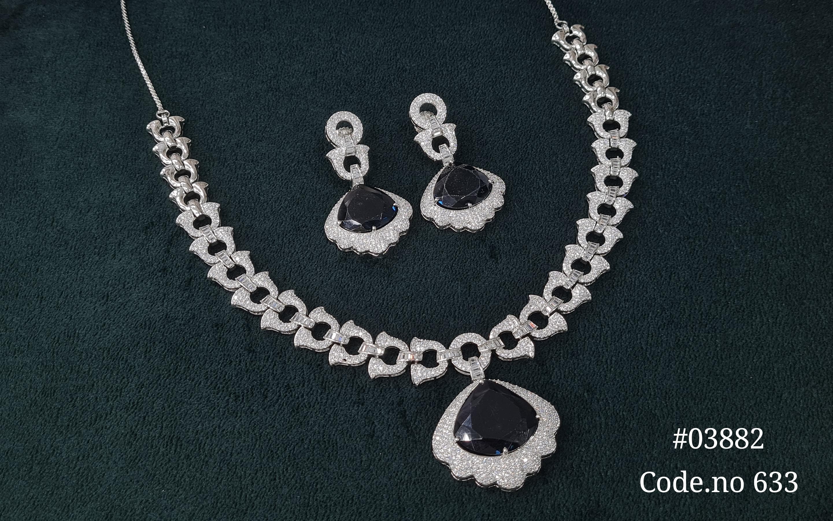 Cz Necklace 03882 - 7