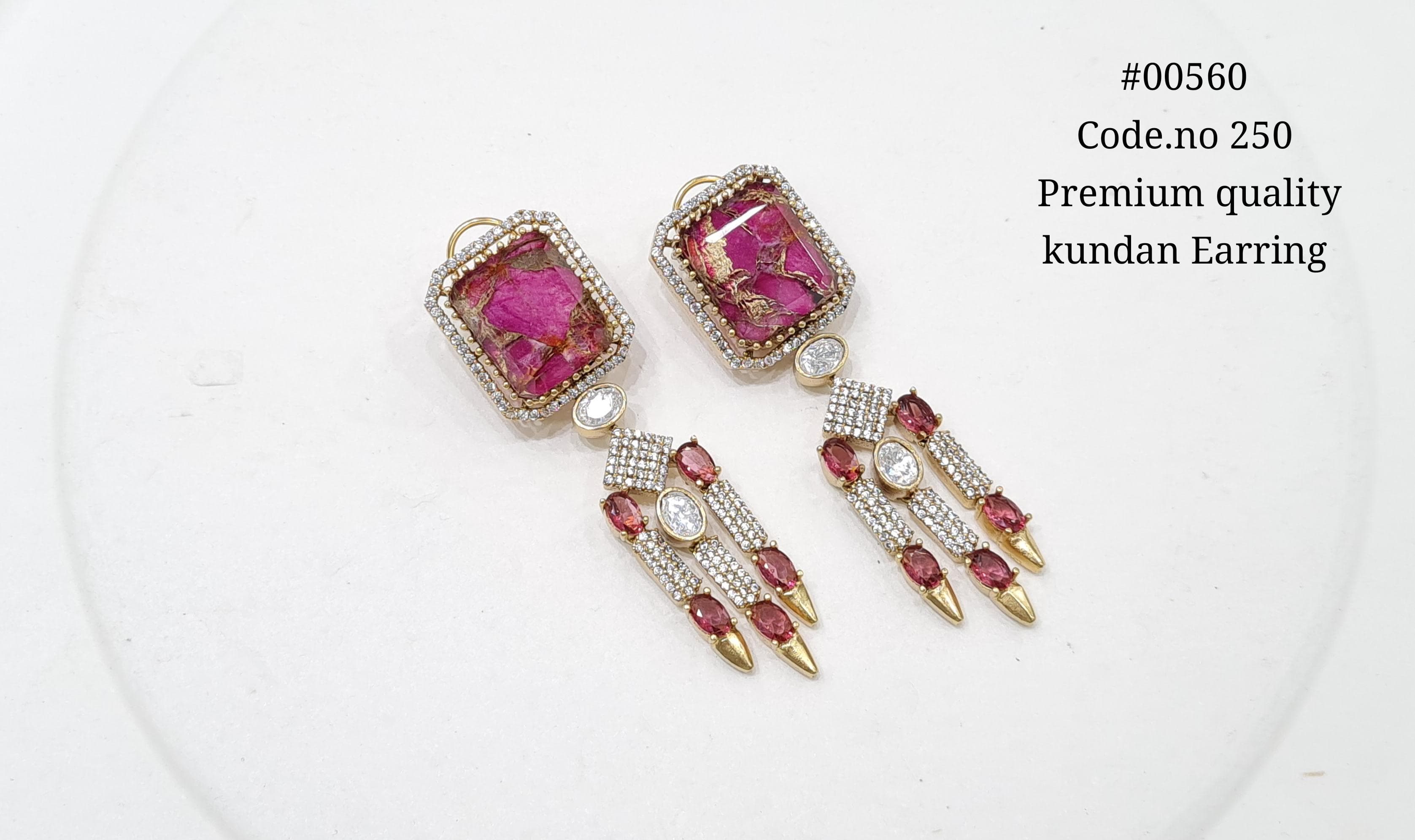 Kundan earrings 00560