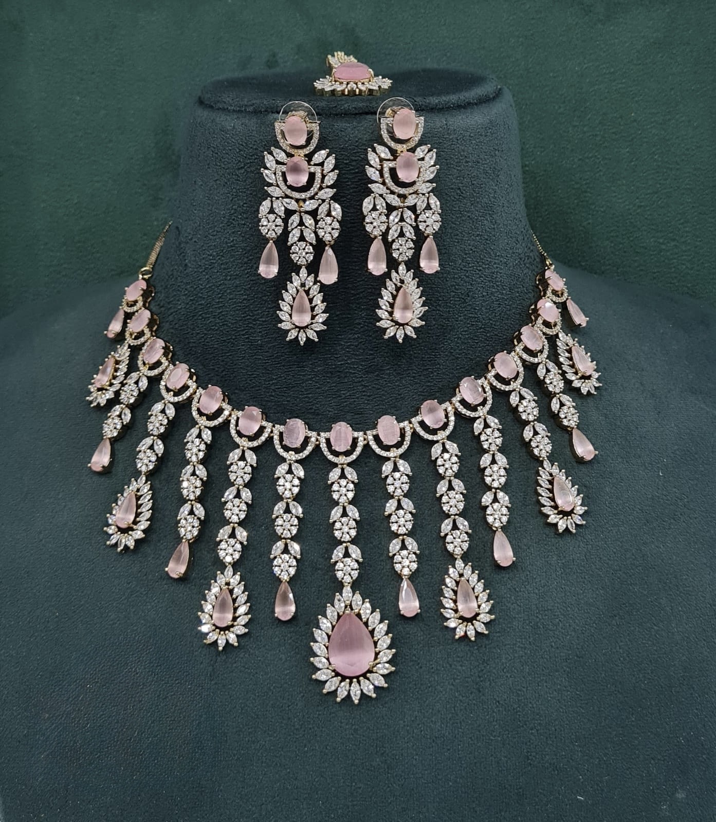 Cz Necklace 09327 - 4