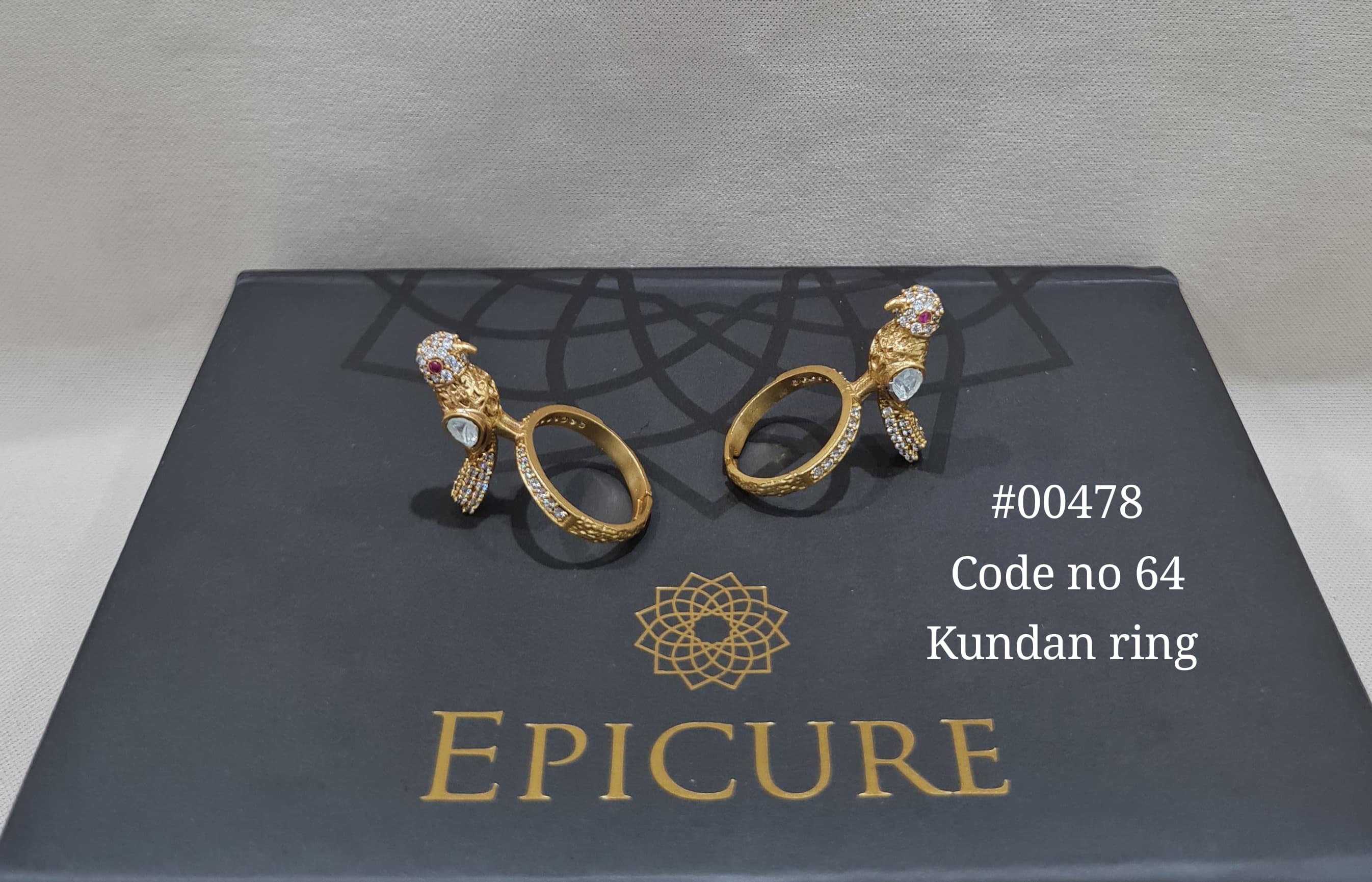 Kundan fingerring 00478