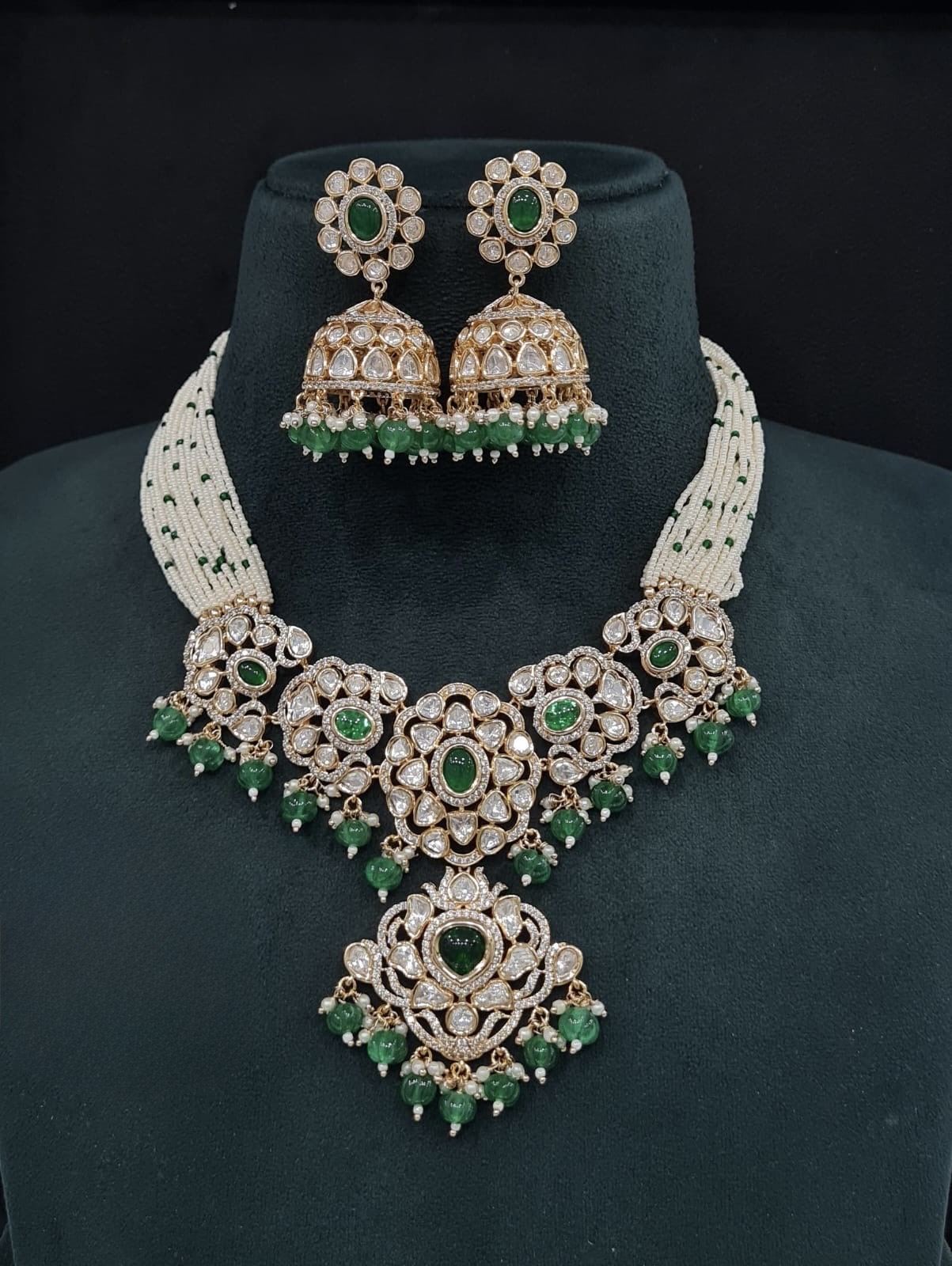 Kundan Necklace 09261 - 3