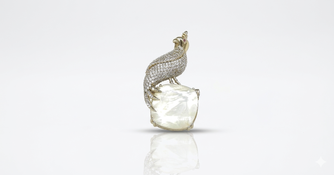 Mayura Verdant Brooch 08184 - 4