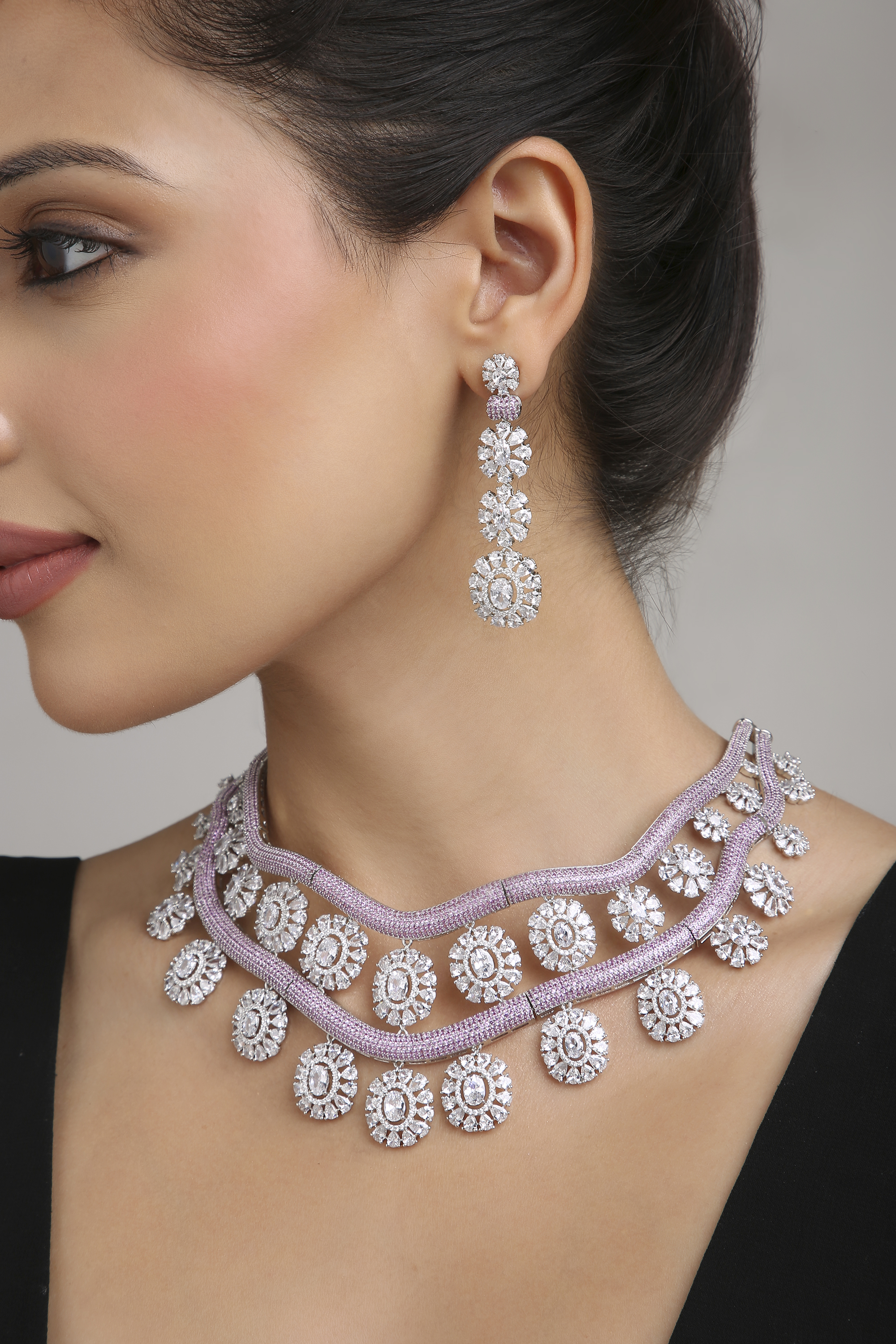 Cz Necklace 08622 - 4