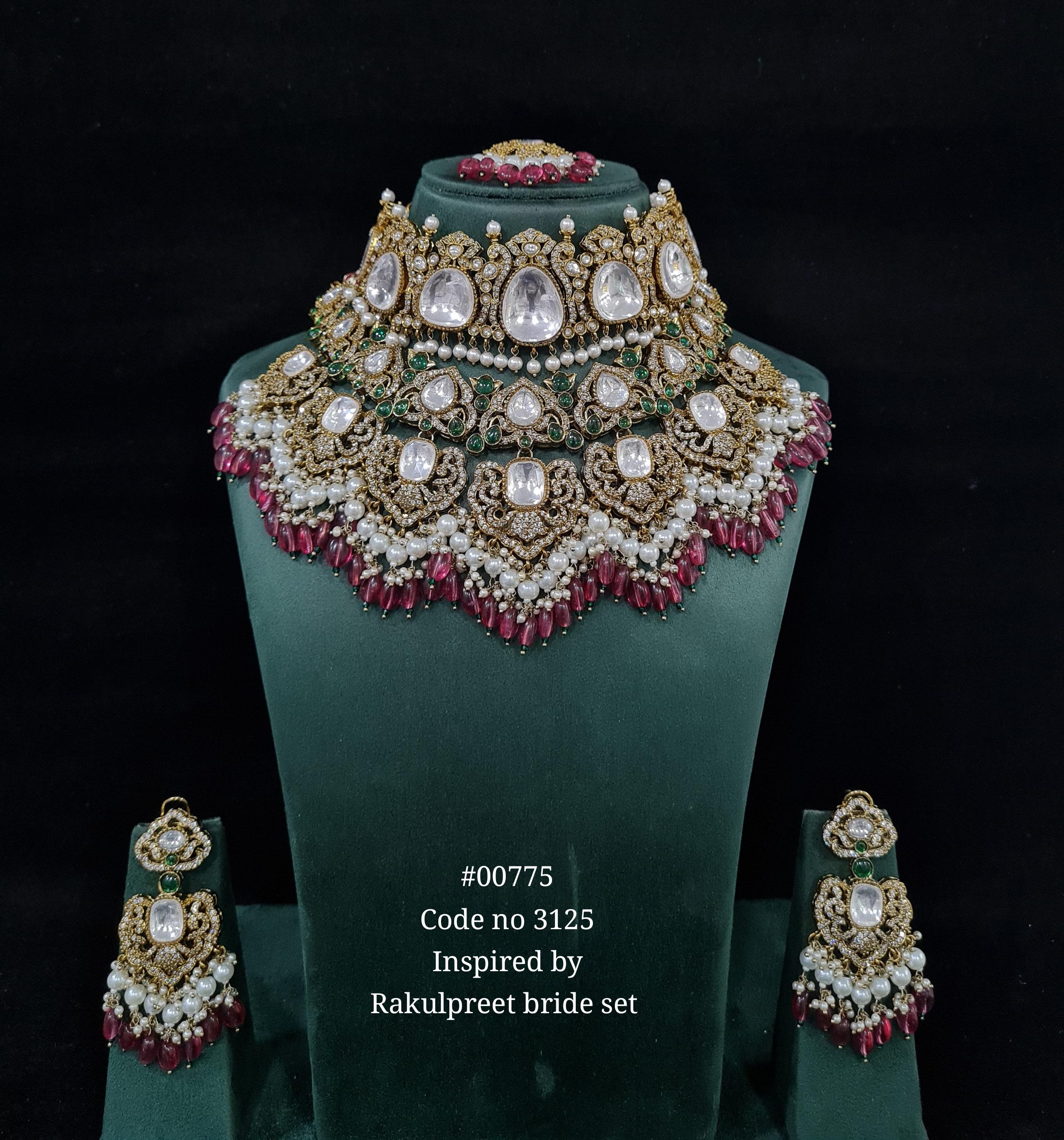 Kundan Bride Set 00775 - 5